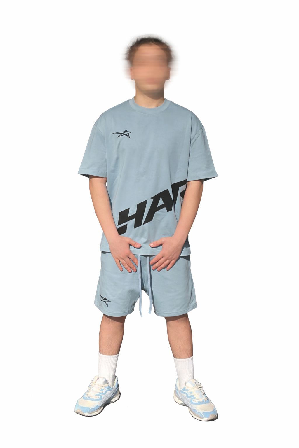 Ensemble Harlox T-shirt & Short Bleu