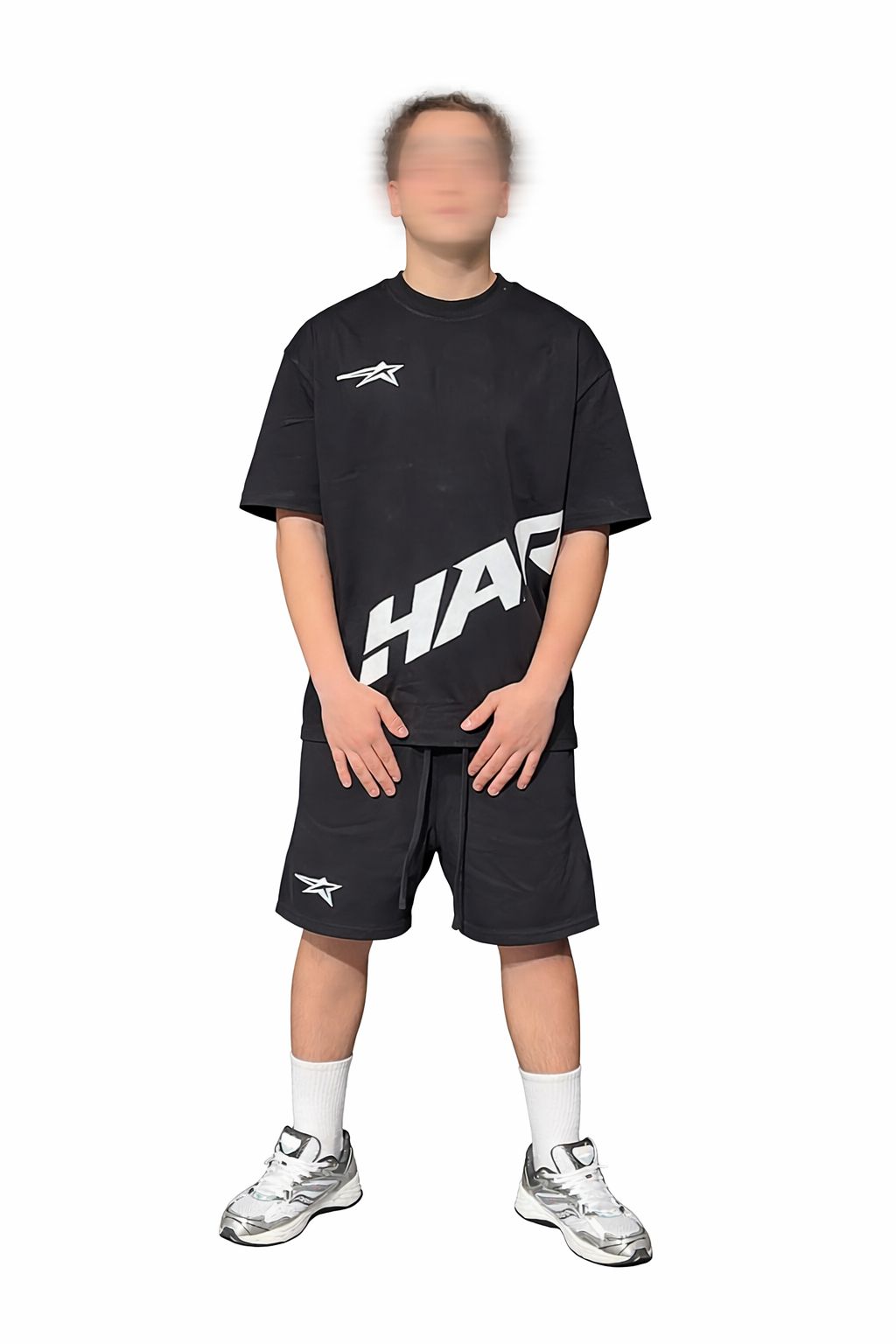Ensemble Harlox T-shirt & Short Noir