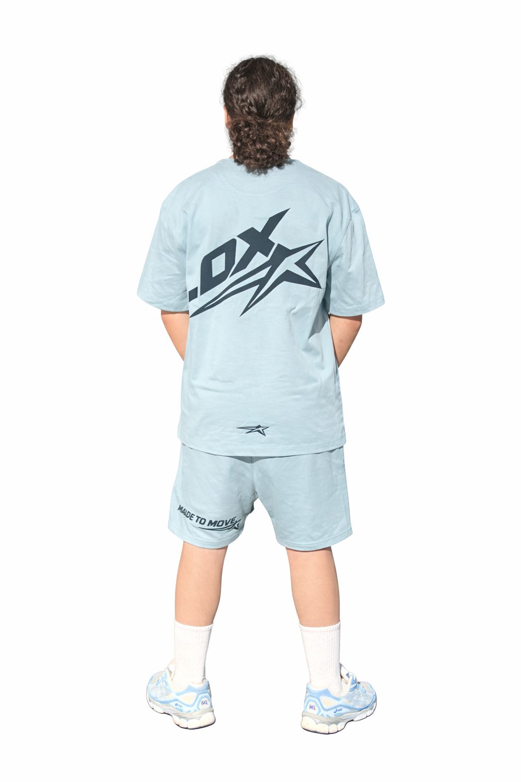 Ensemble Harlox T-shirt & Short Bleu