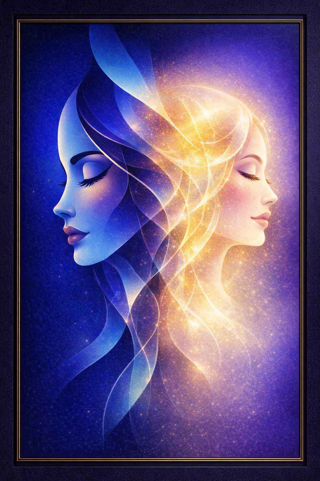 The Dual Muse — harmony between intuition and awareness