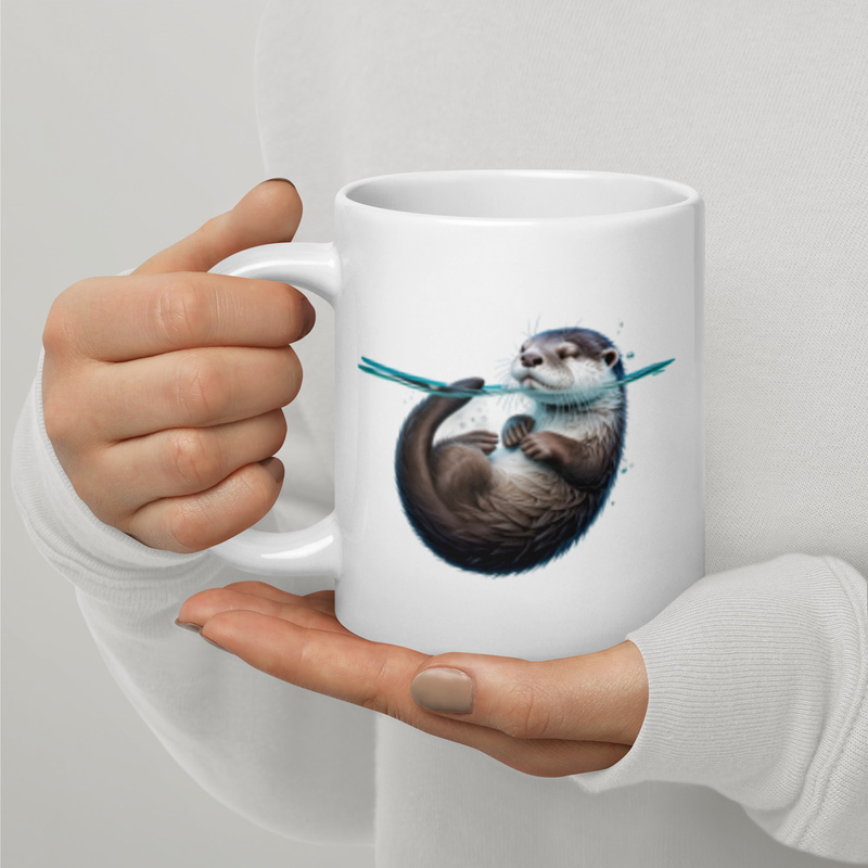 Otter Art Mug