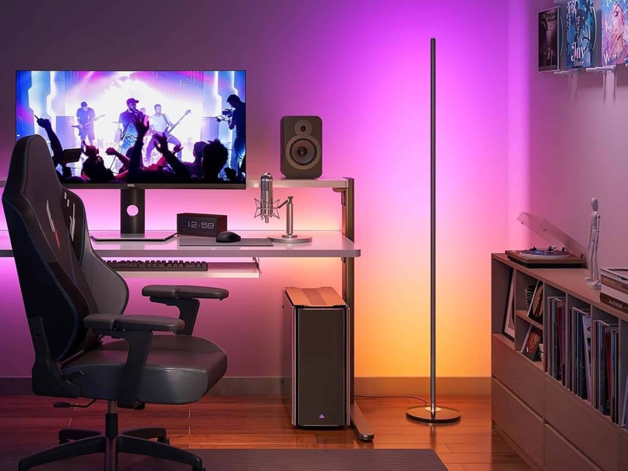 RGB LED Corner Floor Lamp