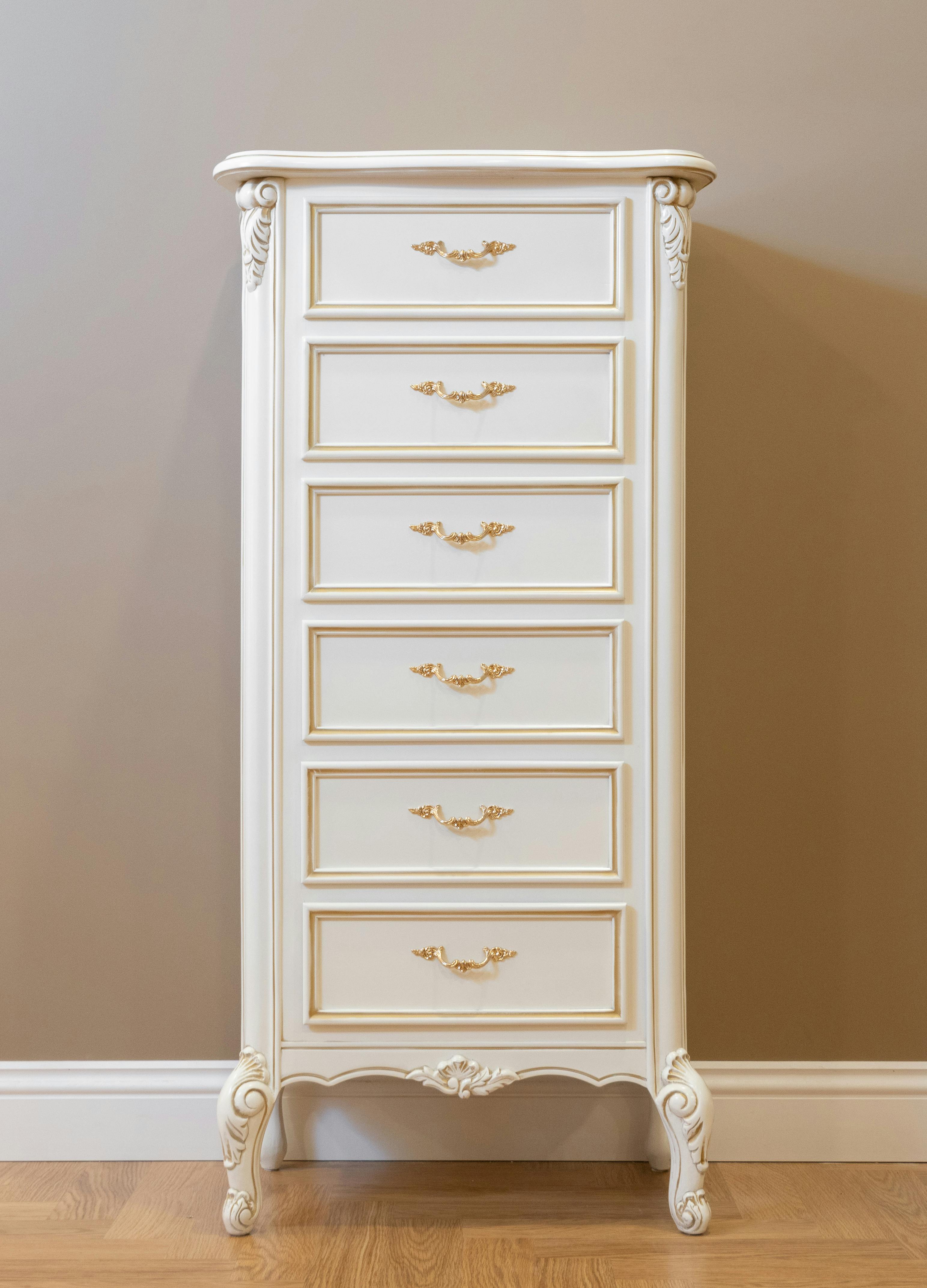 Example: Elegant Vintage Tall Dresser
