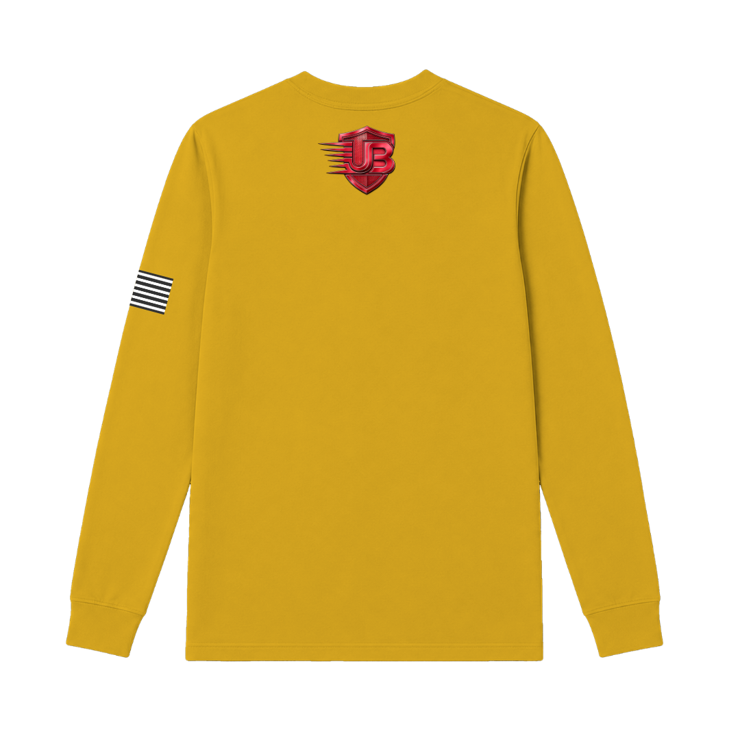 Ultimate Body Blueprint Red Logo Long Sleeve Tee – Yellow