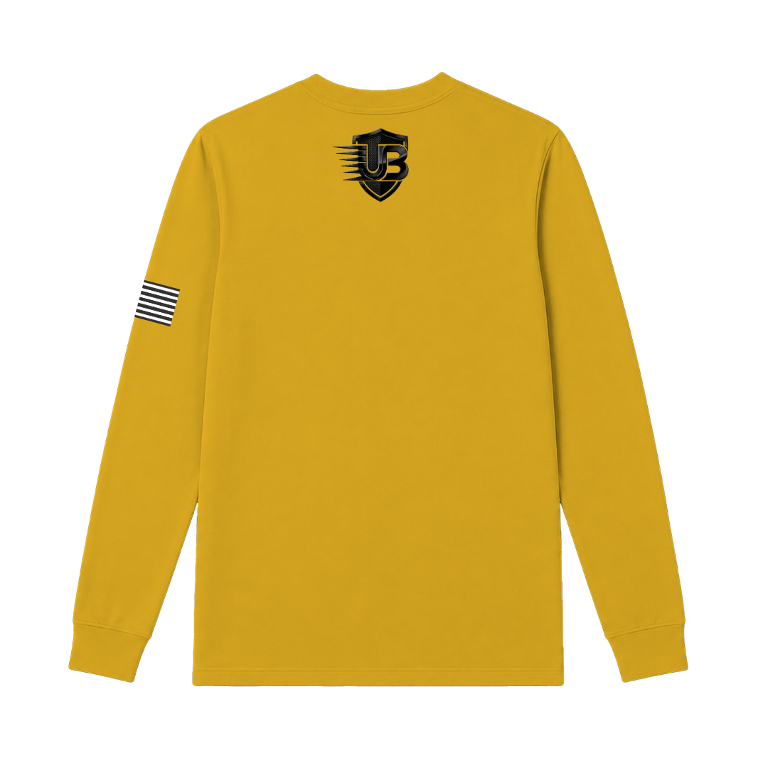 Ultimate Body Blueprint Black Logo Long Sleeve Tee – Yellow