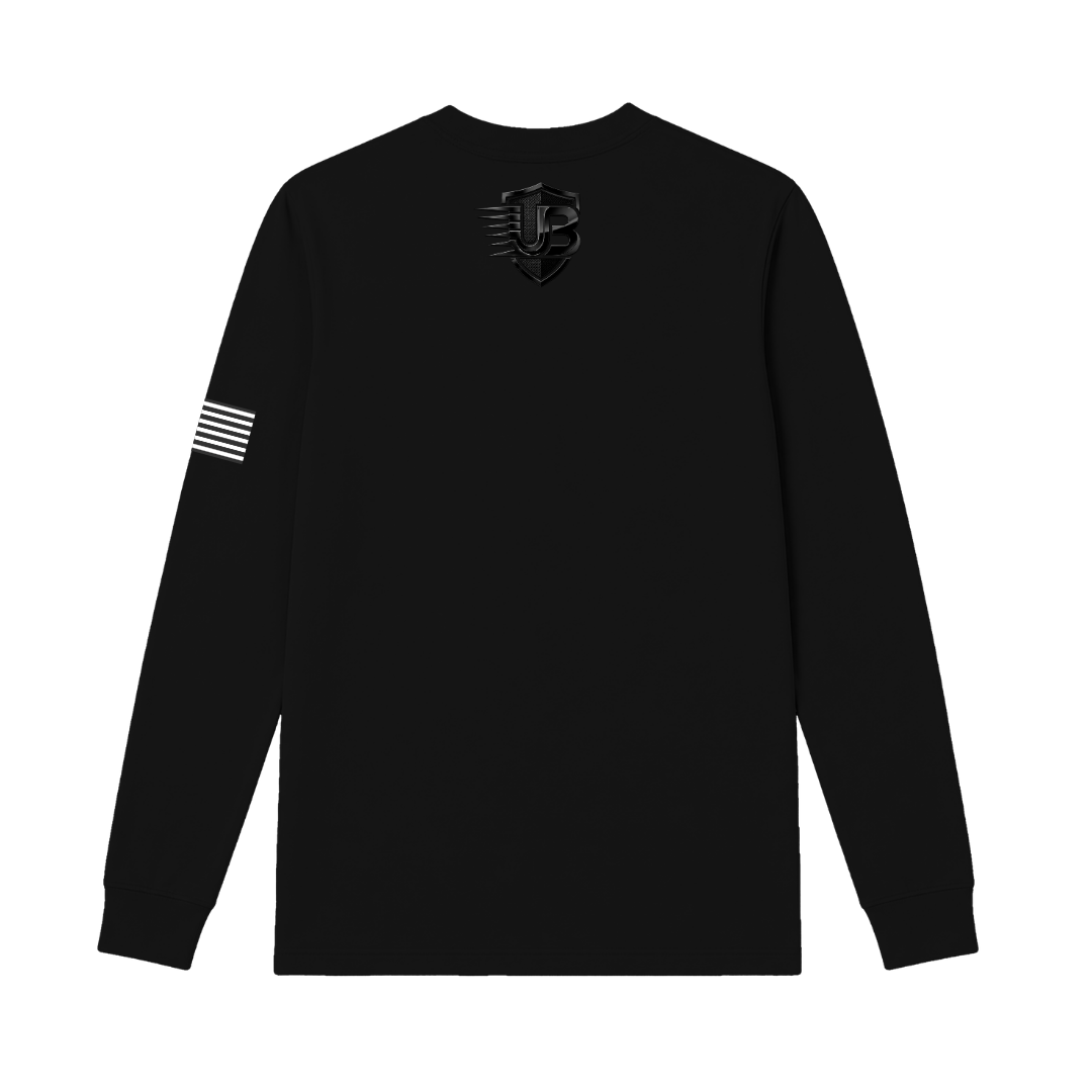 Ultimate Body Blueprint Black Logo Long Sleeve Tee – Black