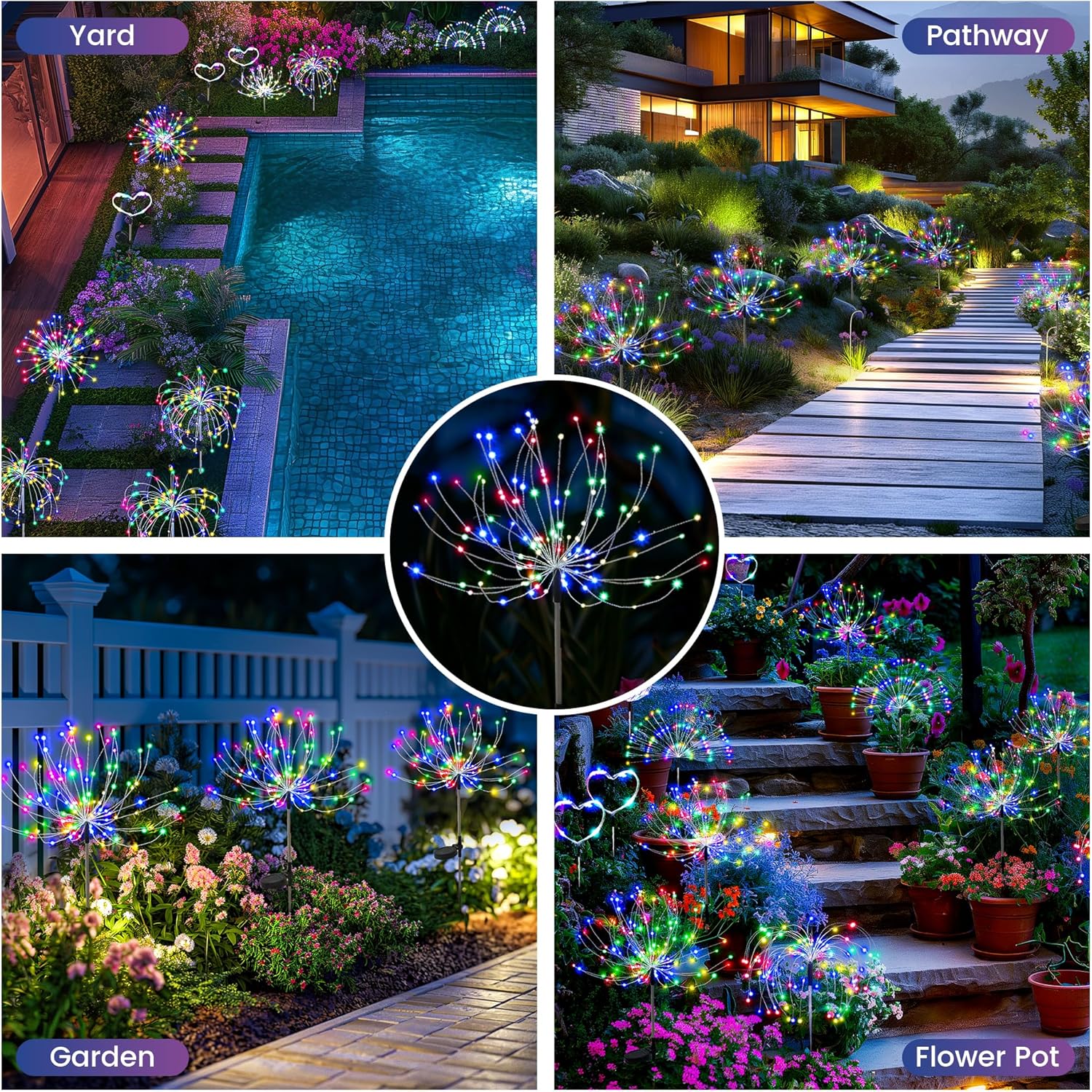 LED Garden Firework Lights