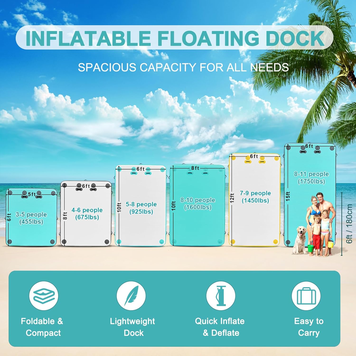 Inflatable Floating Dock Platform