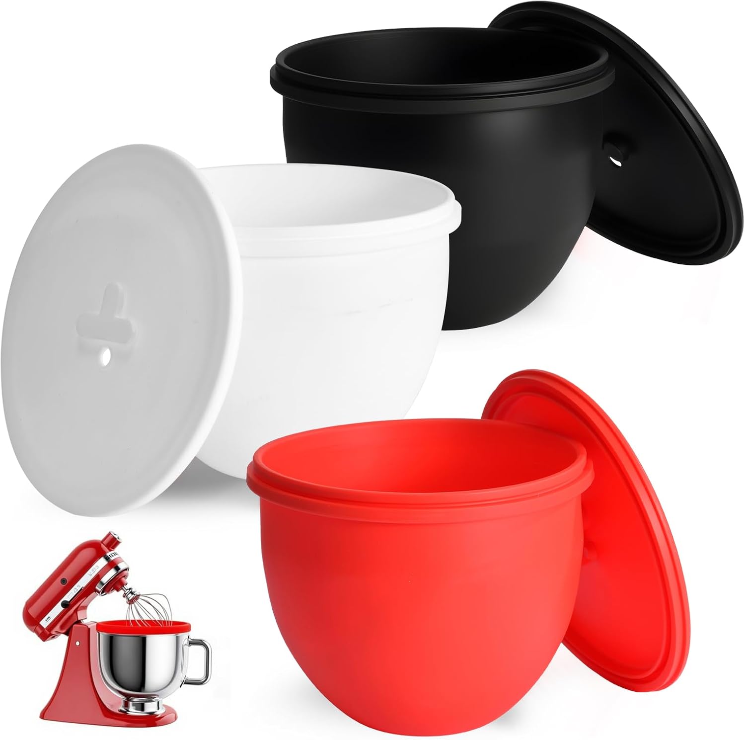 Kitchen Mixer Bowls with Lids Set