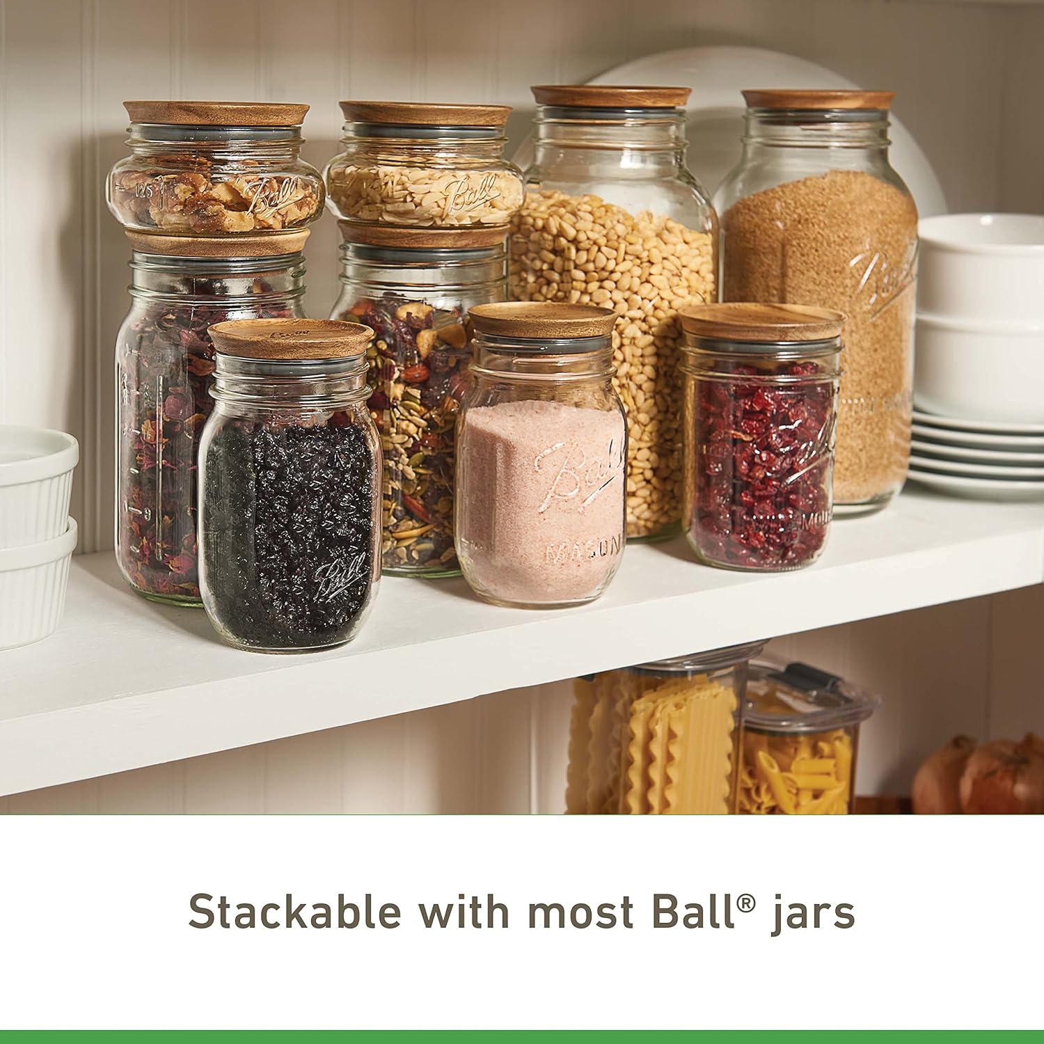 Ball Wooden Lid Set