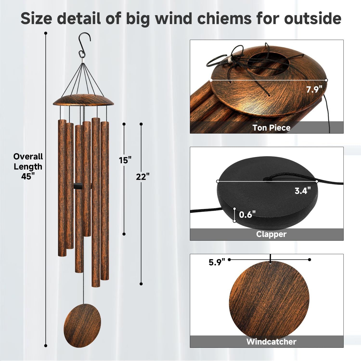 45' Large Wind Chime