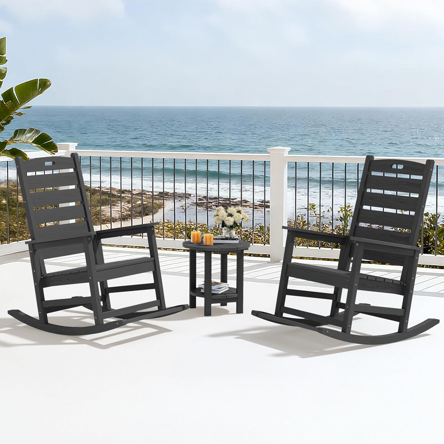 Outdoor Rocking Chair Set