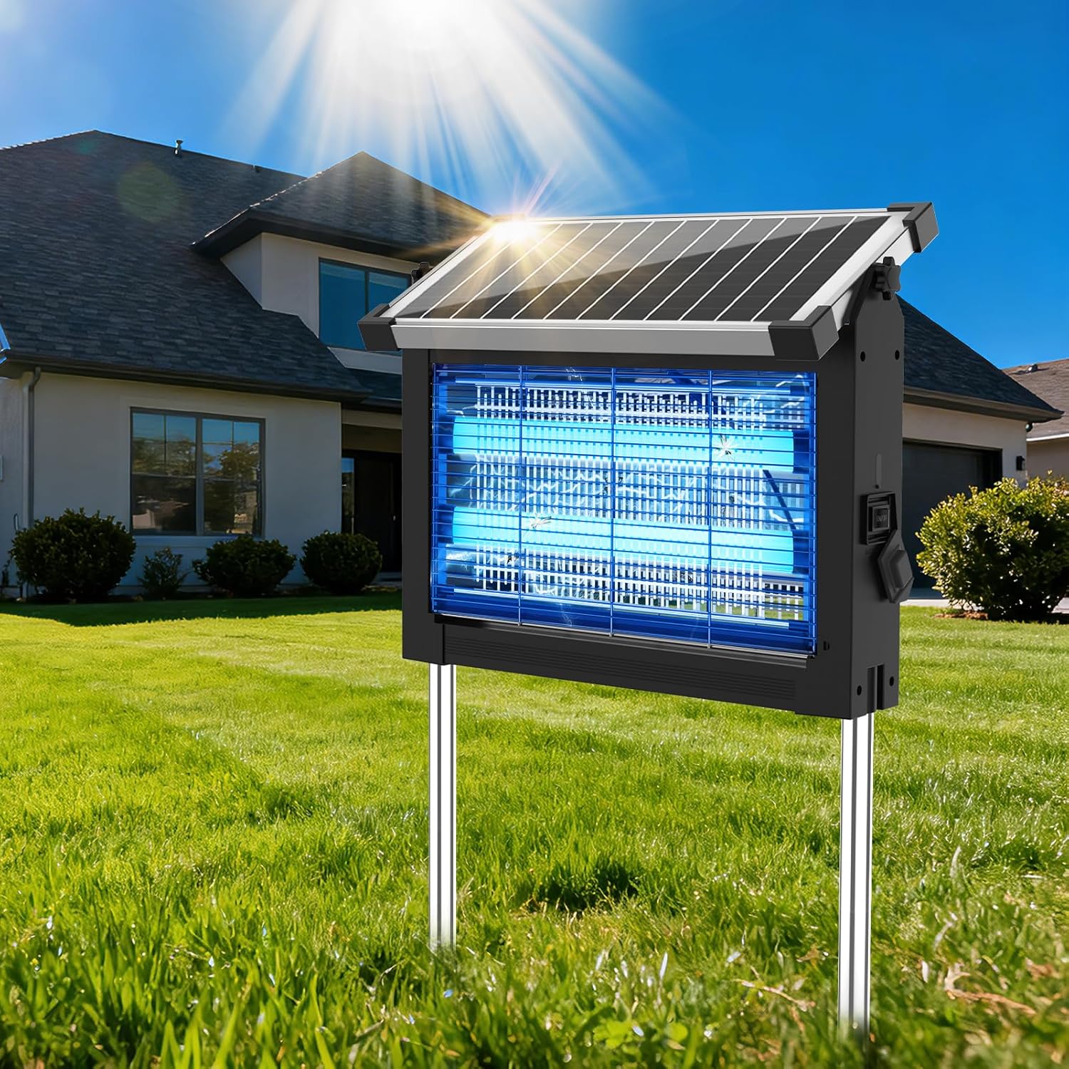Solar Powered Outdoor Bug Zapper