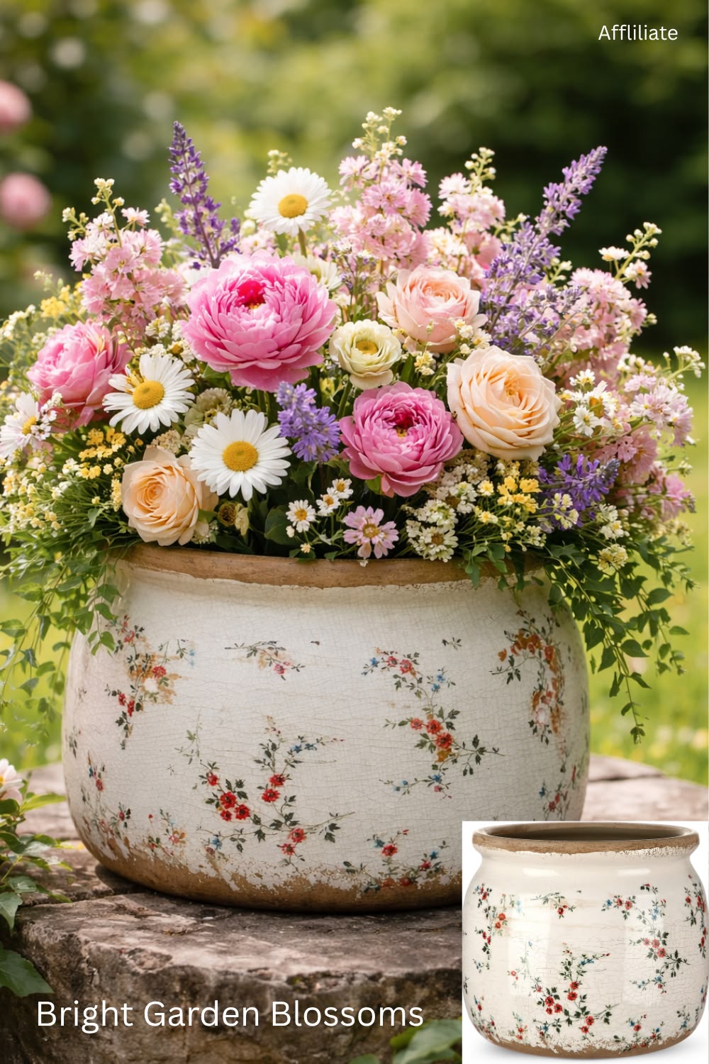 Ninehaoou Vintage Planter Large Ceramic Plants Pot