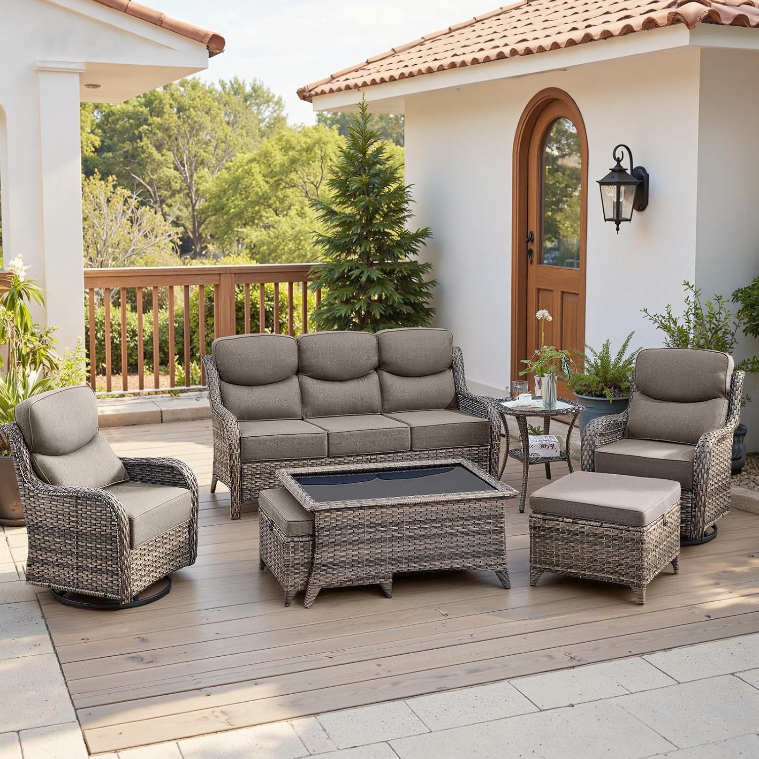Outdoor Wicker Patio Furniture Set