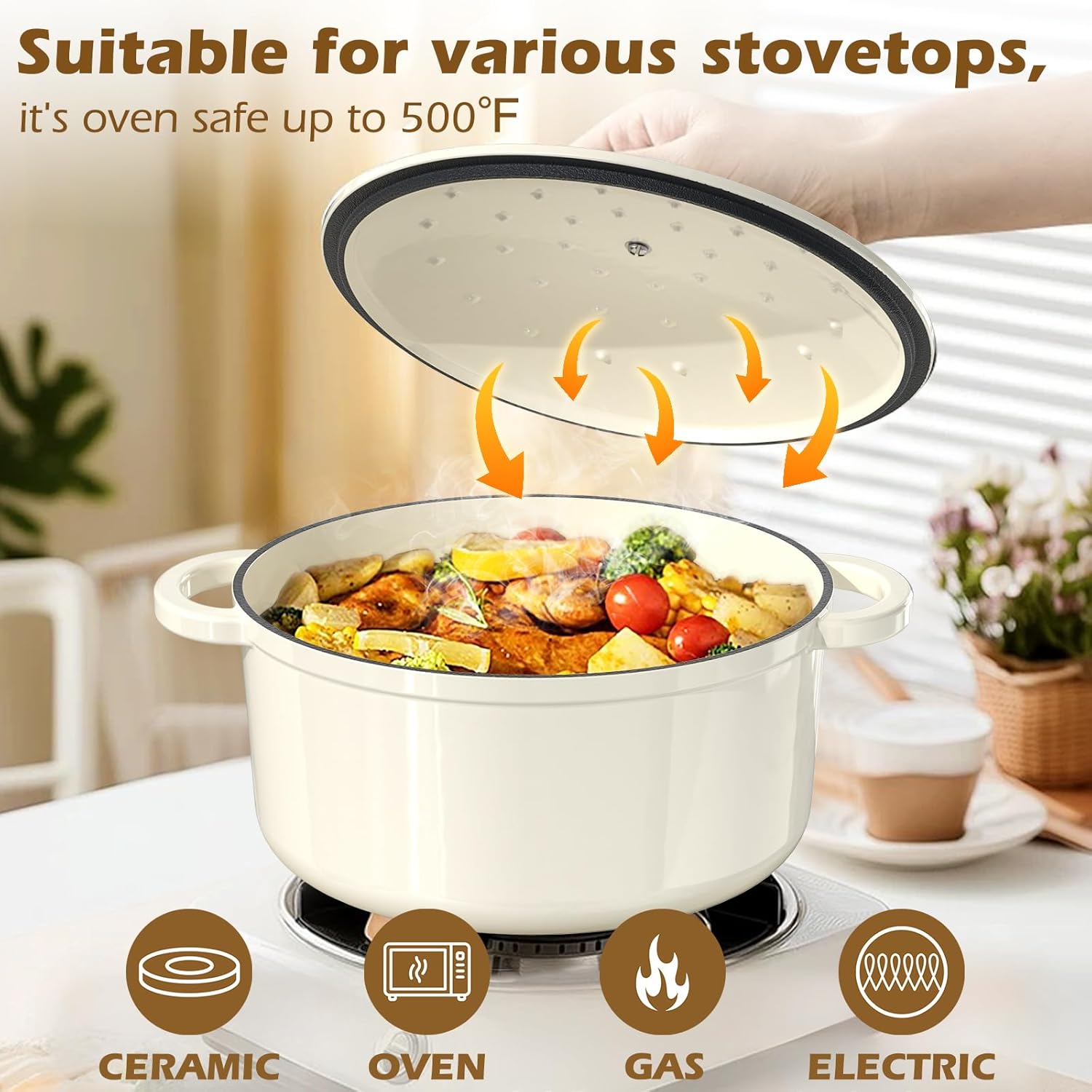 Enamel Cast Iron Dutch Oven