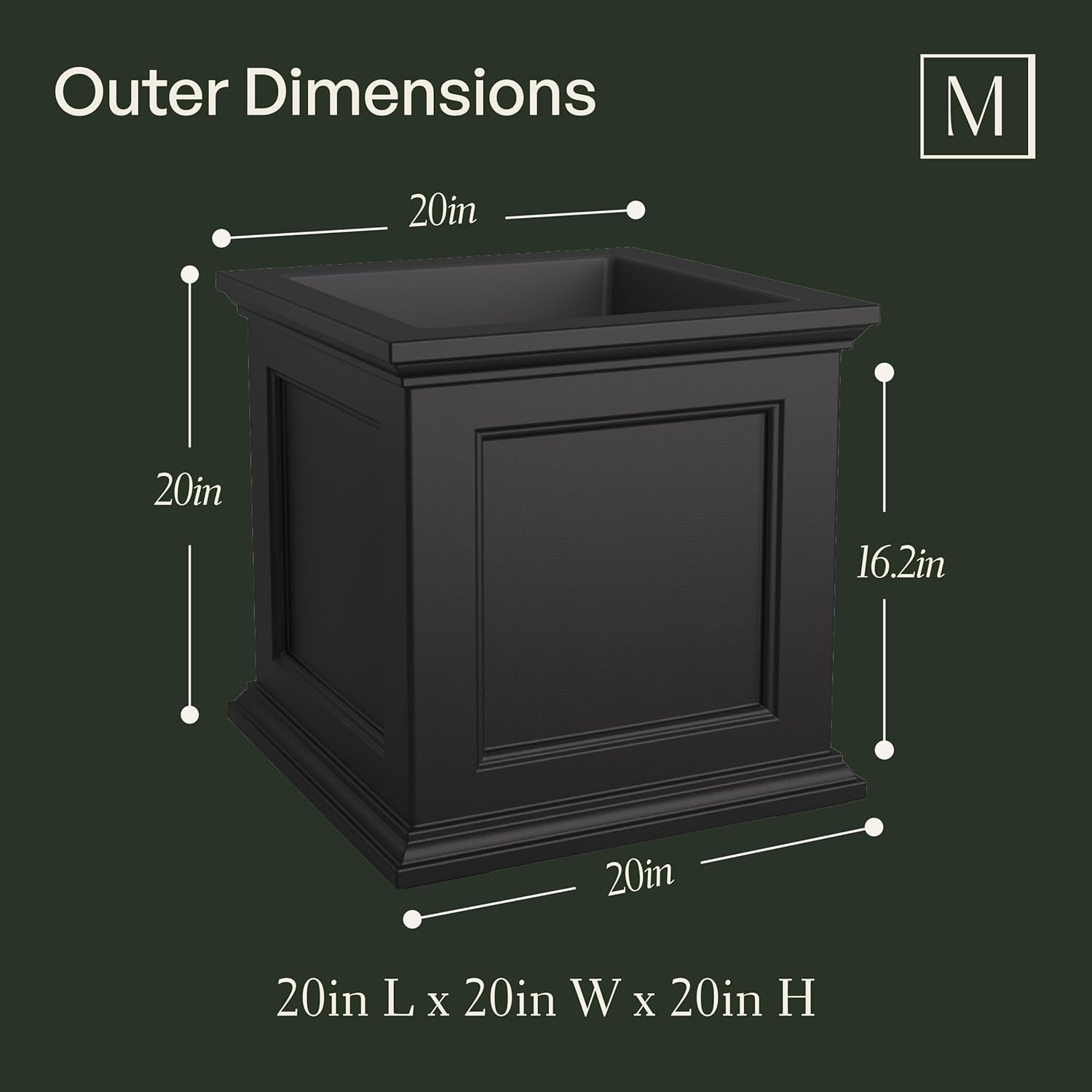 Decorative Outdoor  Self Watering Planter