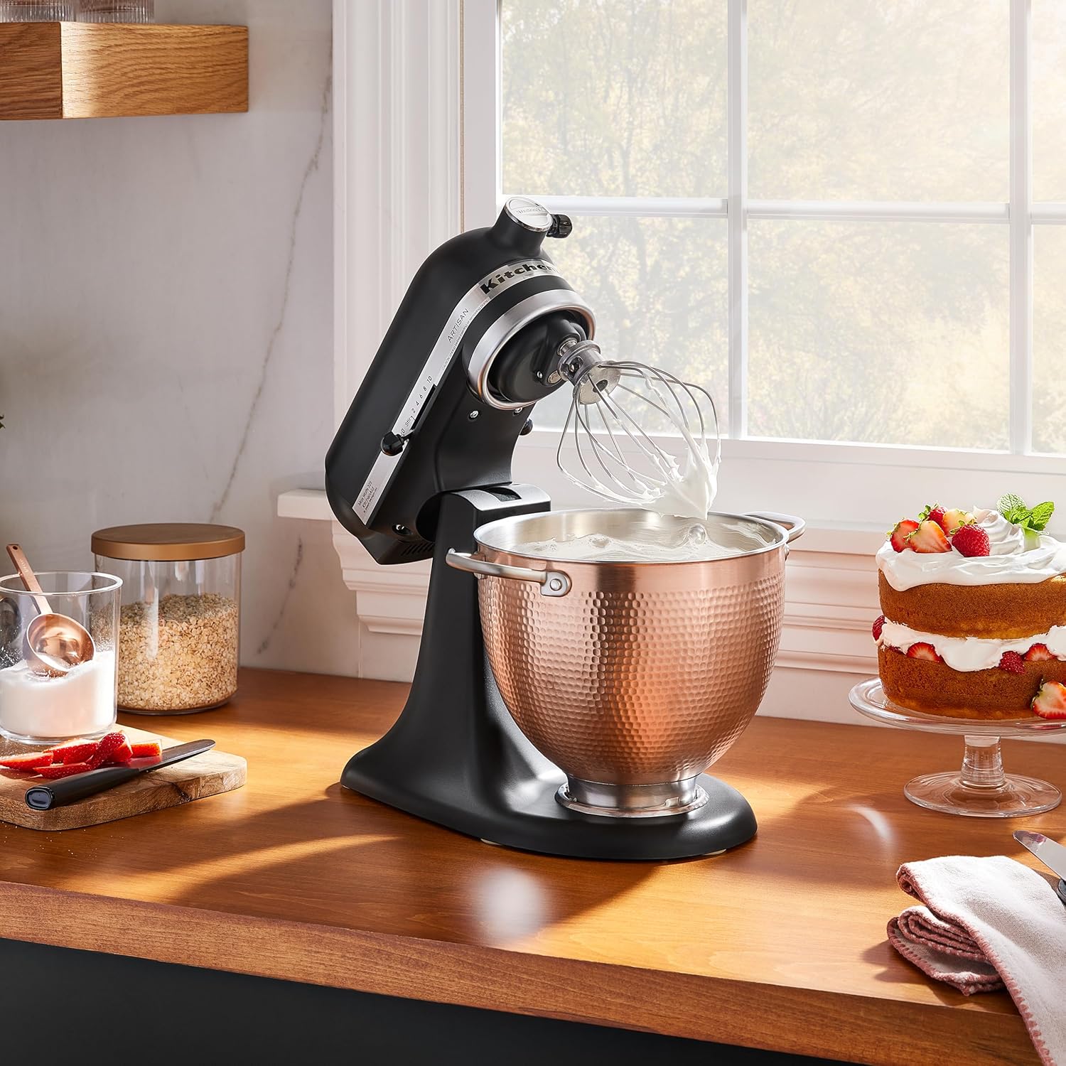  KitchenAid 5 Quart Hammered Copper Bow