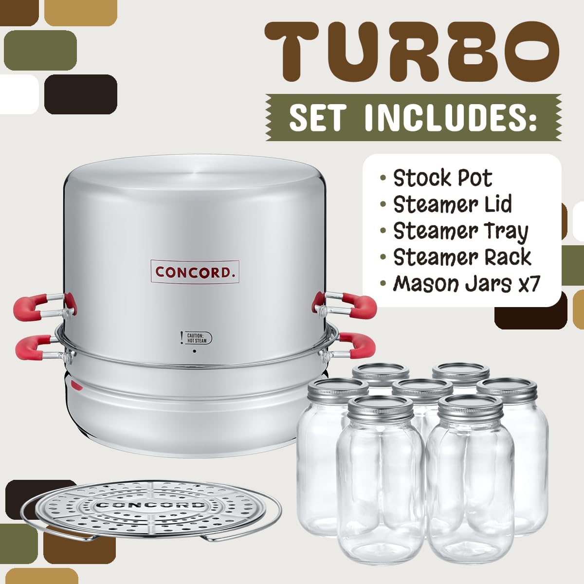 Stainless Steel Steam Canning Set