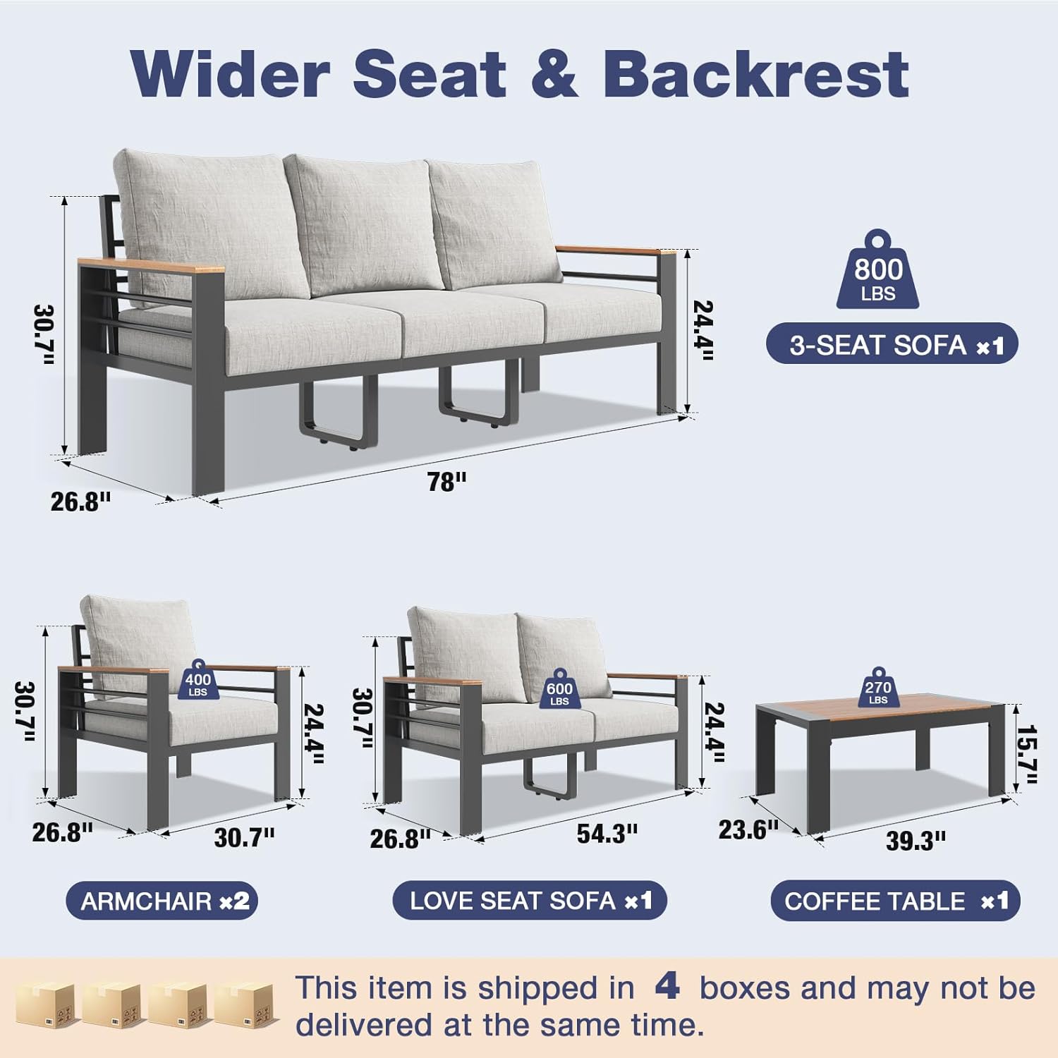 Outdoor Patio Furniture Set