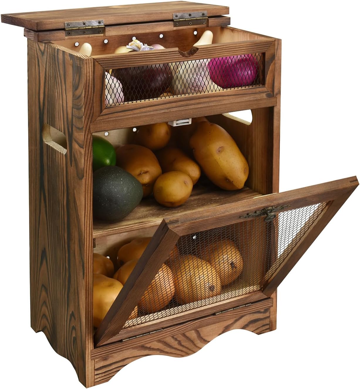 Wooden Vegetable Storage Bin