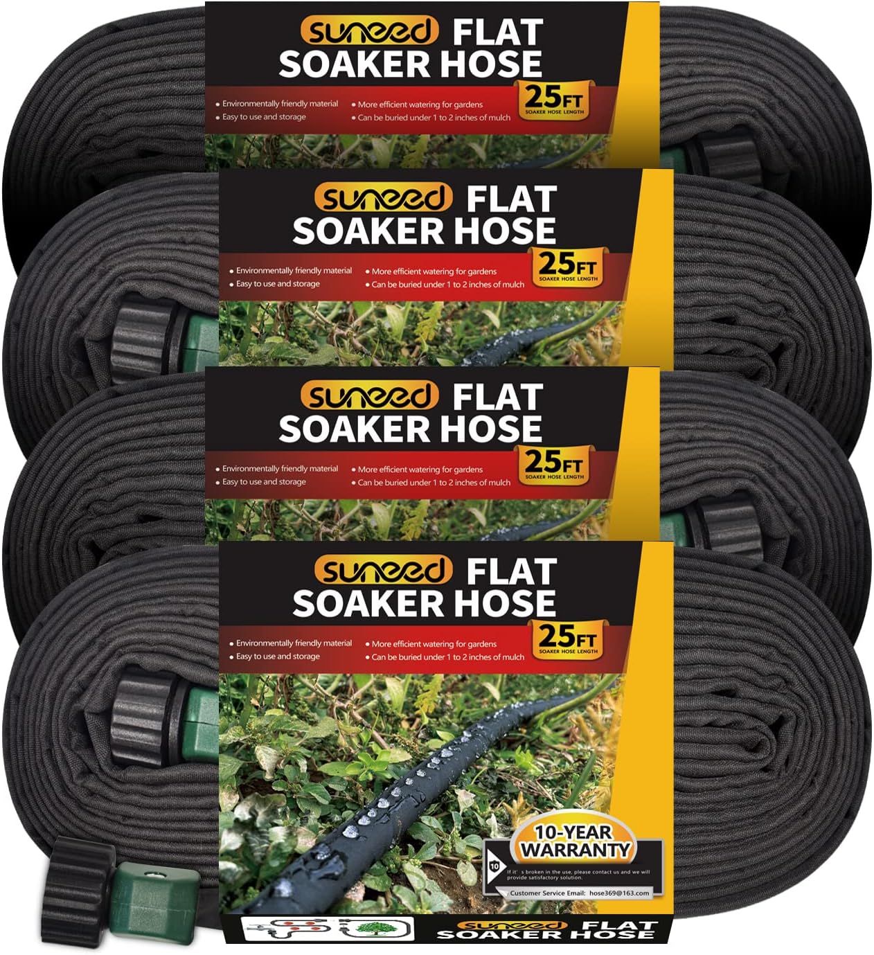 Flat Soaker Hose (4-Pack)