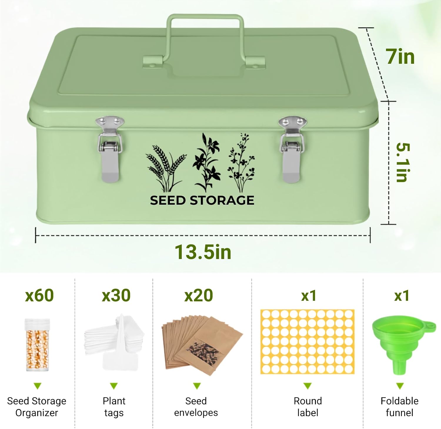 Seed Storage Organizer Kit