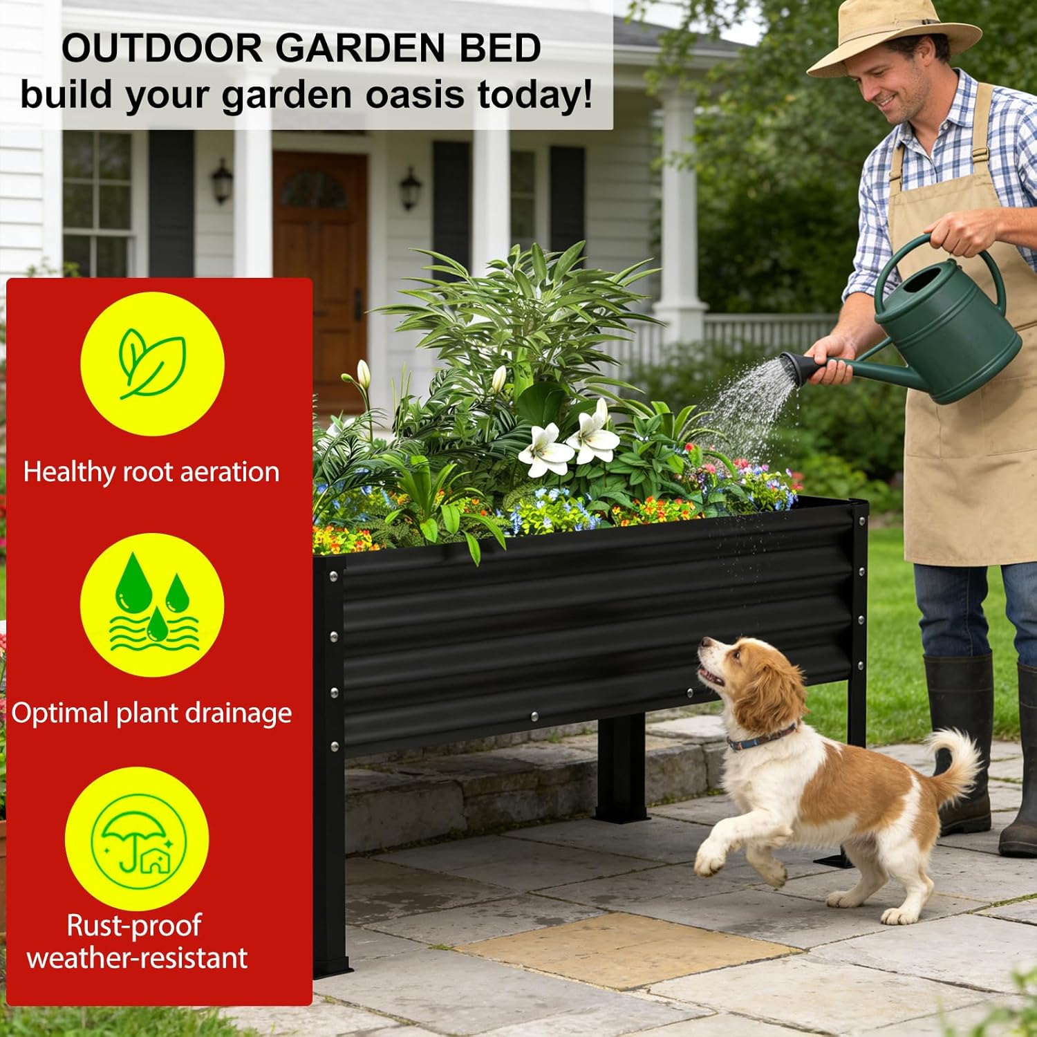 Raised Garden Bed Planter Box