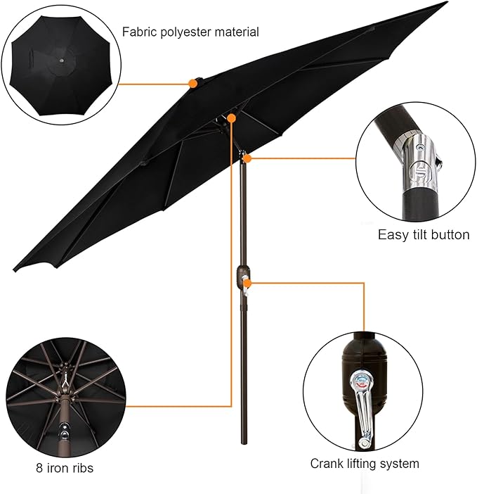 Outdoor Patio Set with Umbrella