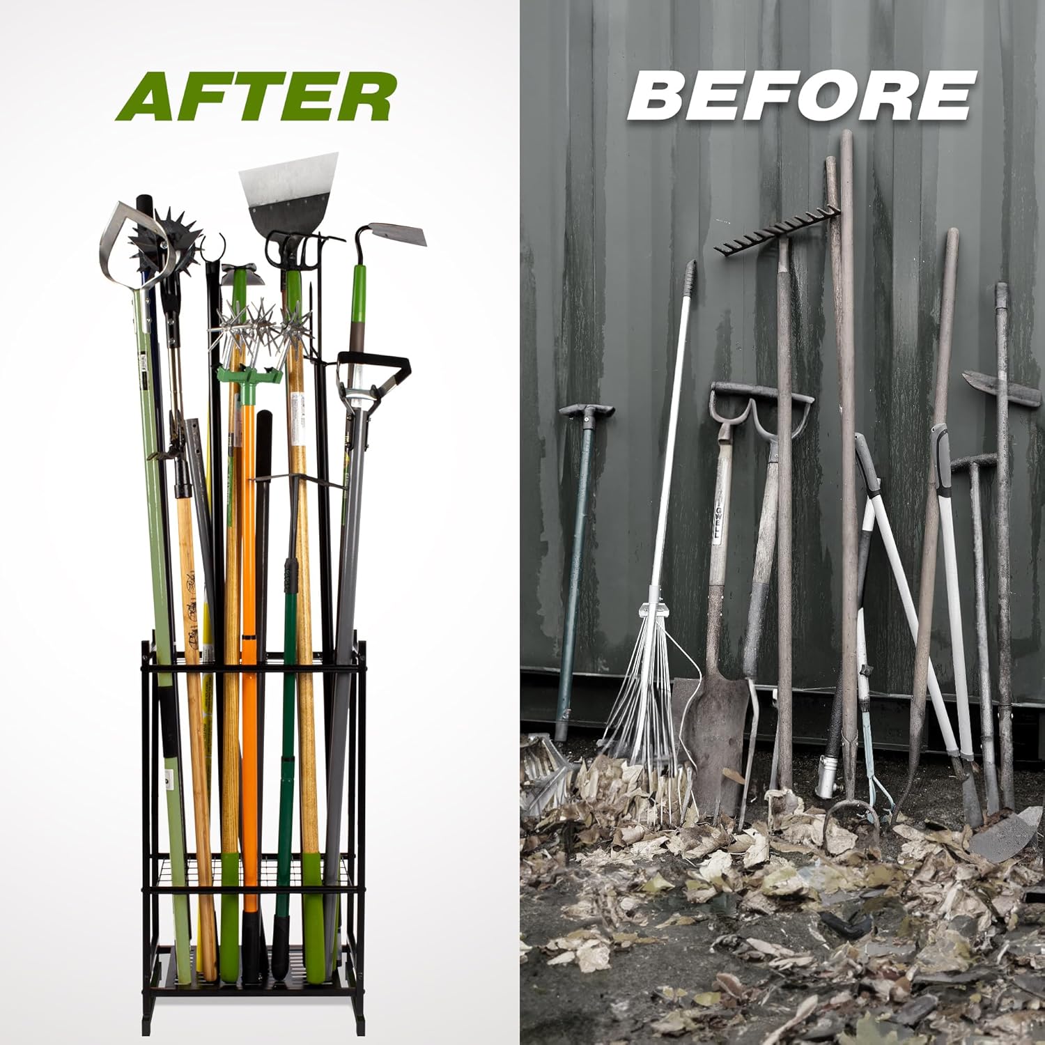 Garden Tool Organizer Rack