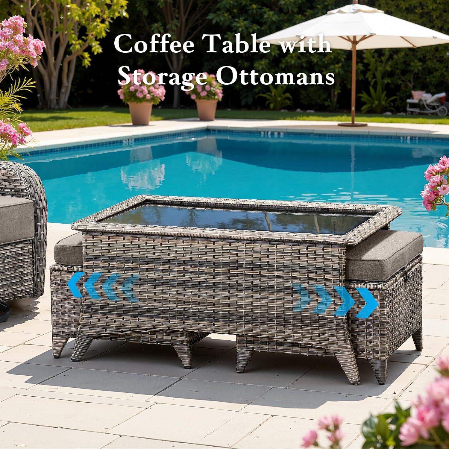Outdoor Wicker Patio Furniture Set