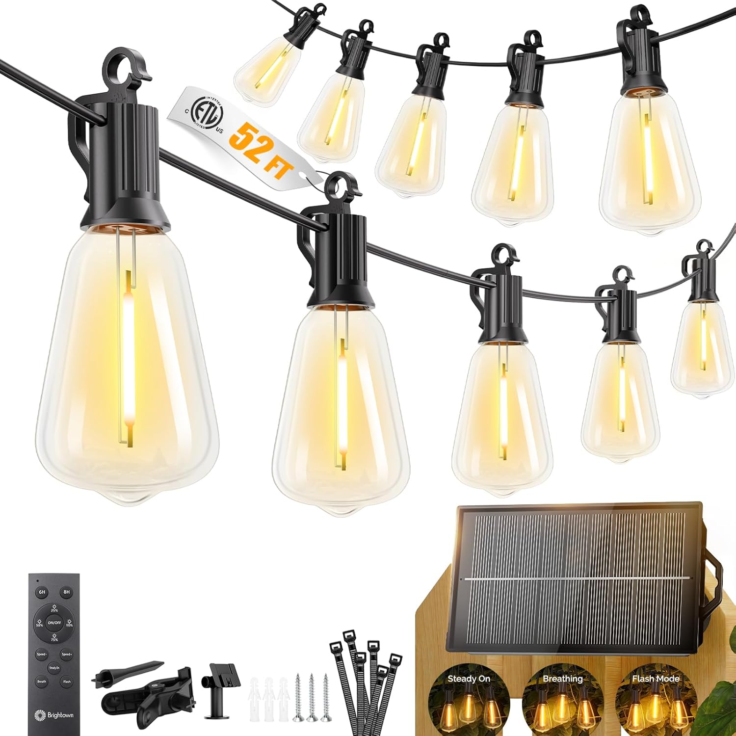 Solar Outdoor String Lights