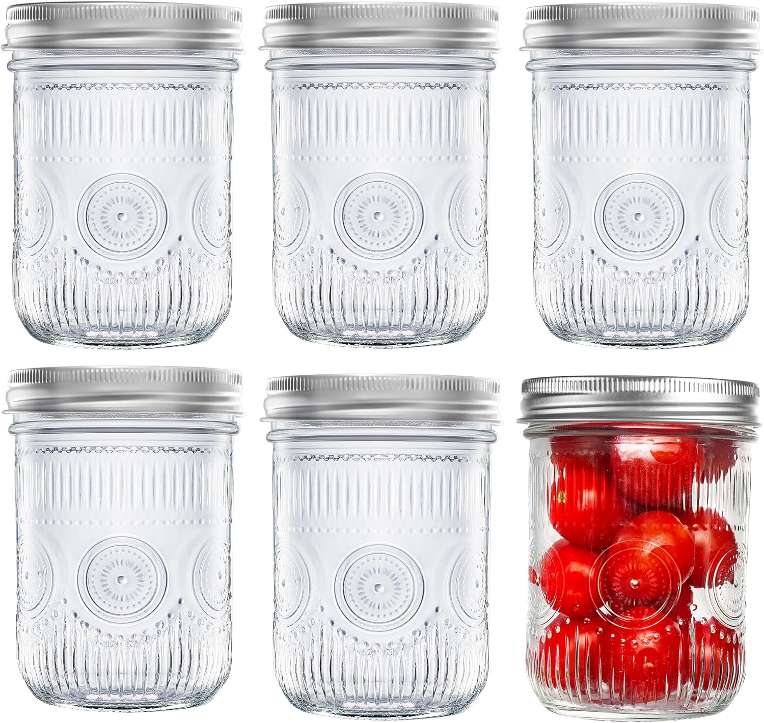 Mason Glass Jar Set (6 Pack)