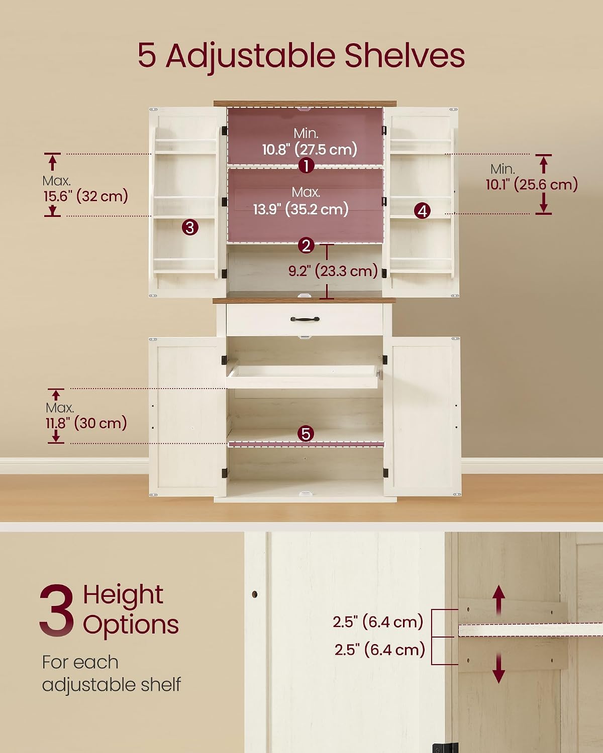 Farmhouse Kitchen Pantry Cabinet