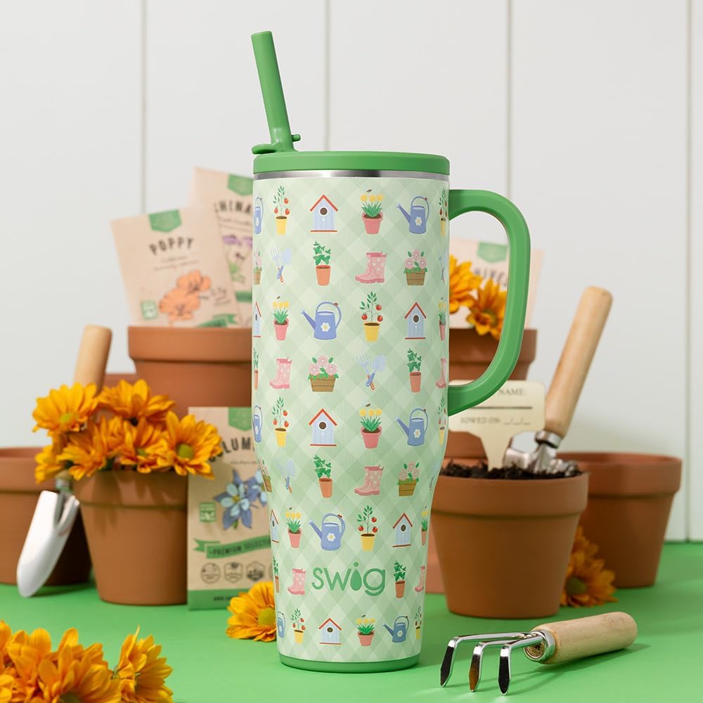 Garden-Themed Travel Mug 40oz