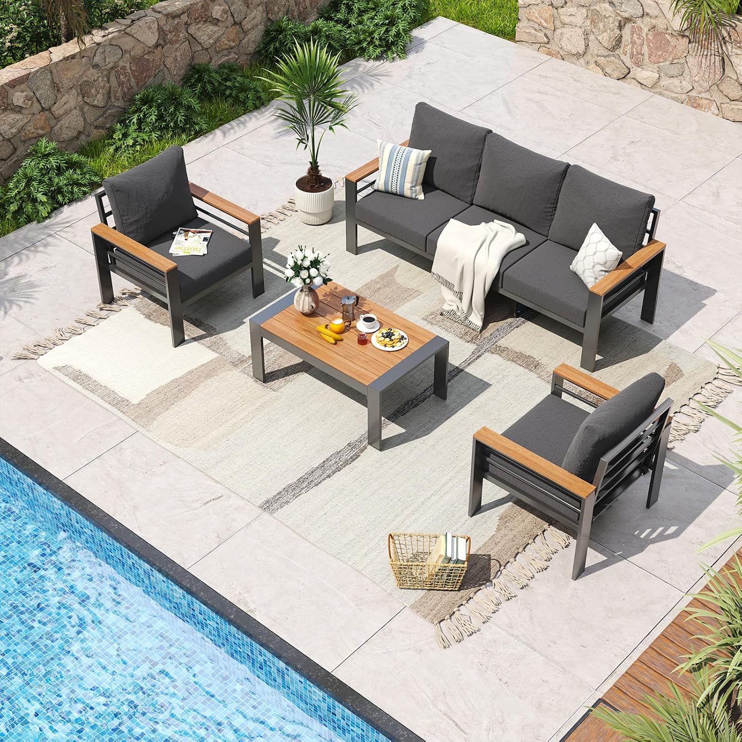 Outdoor Patio Sofa Set