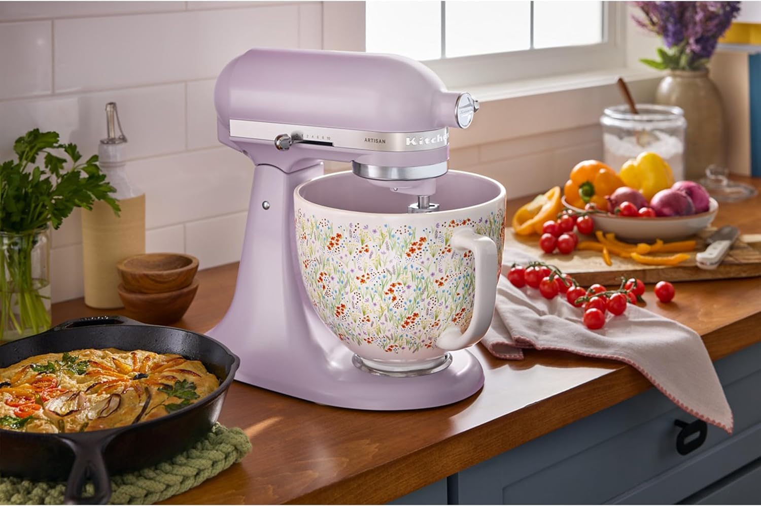 KitchenAid 5 Quart Ceramic Bowl,  Floral Bowl