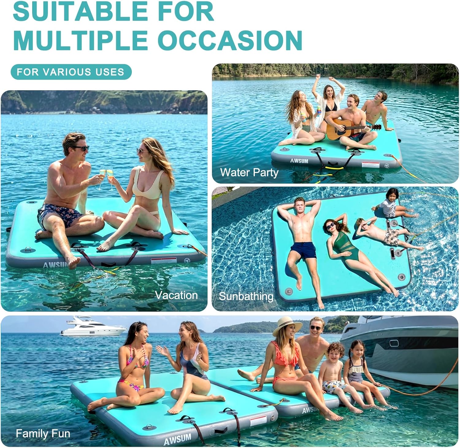 Inflatable Floating Dock Platform