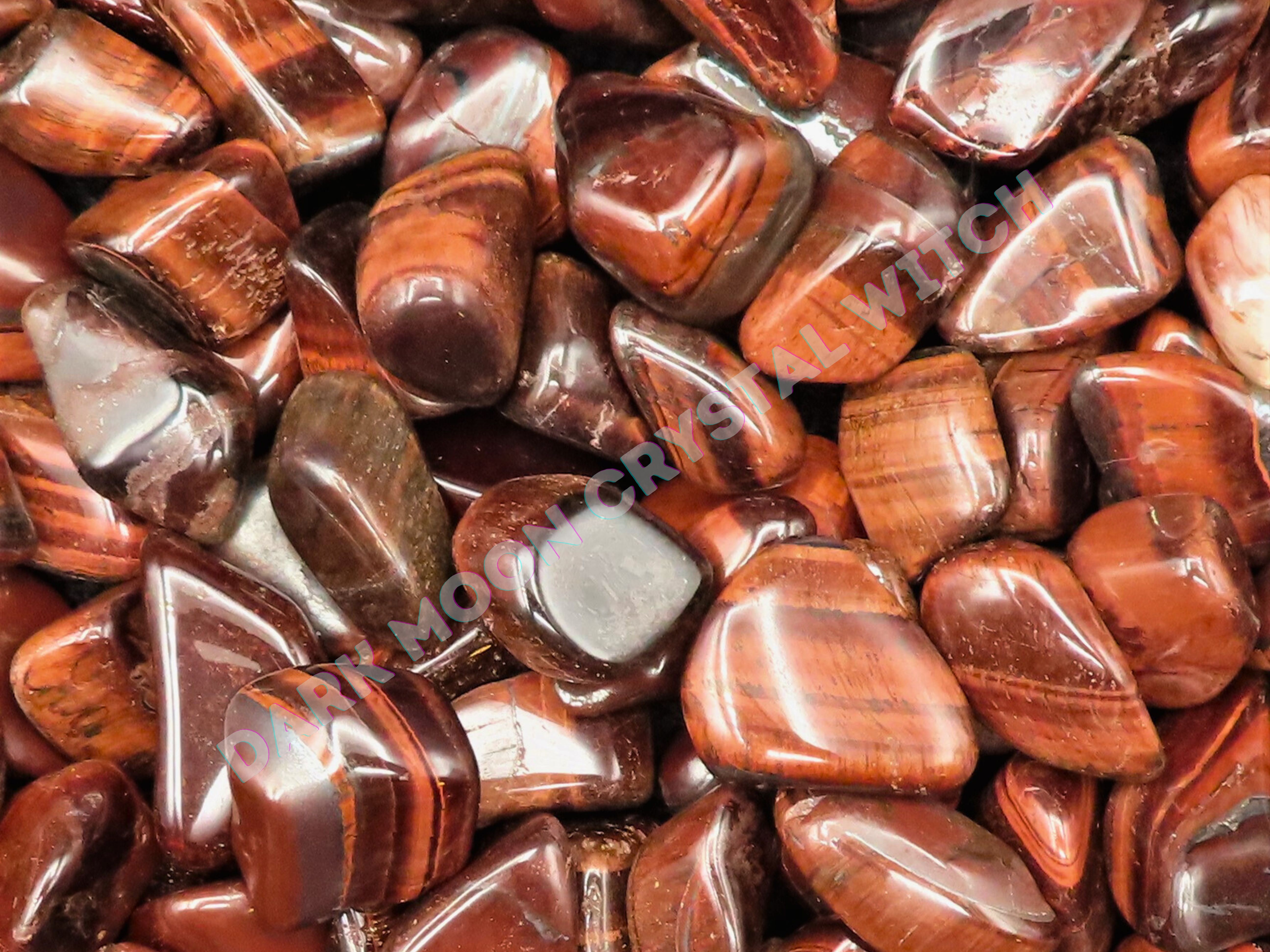 Red Tiger Eye (3 Stones), Calming Stone