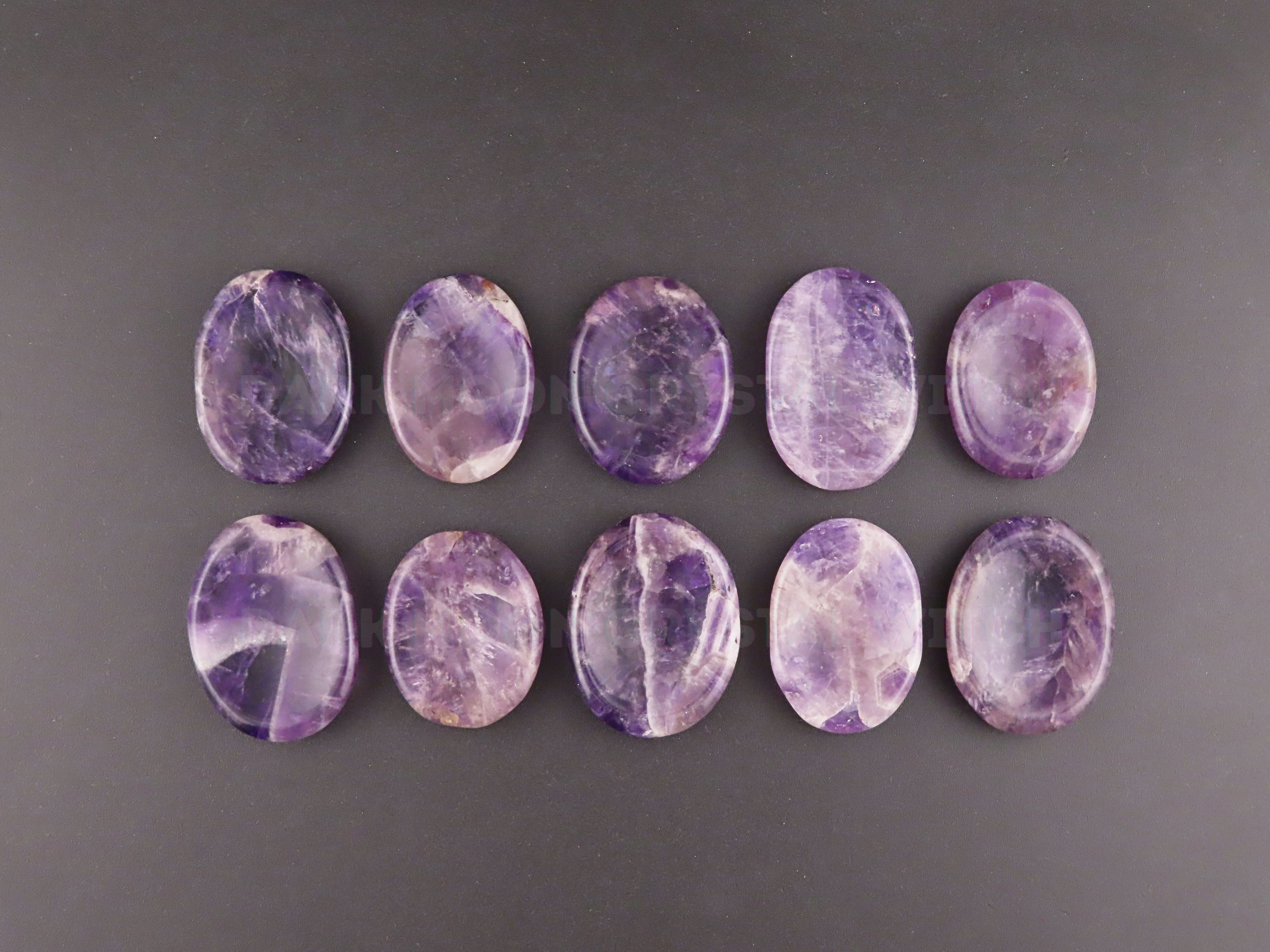 Assorted Worry Stones (Amethyst, Lapis Lazuli, Quartz, & More)