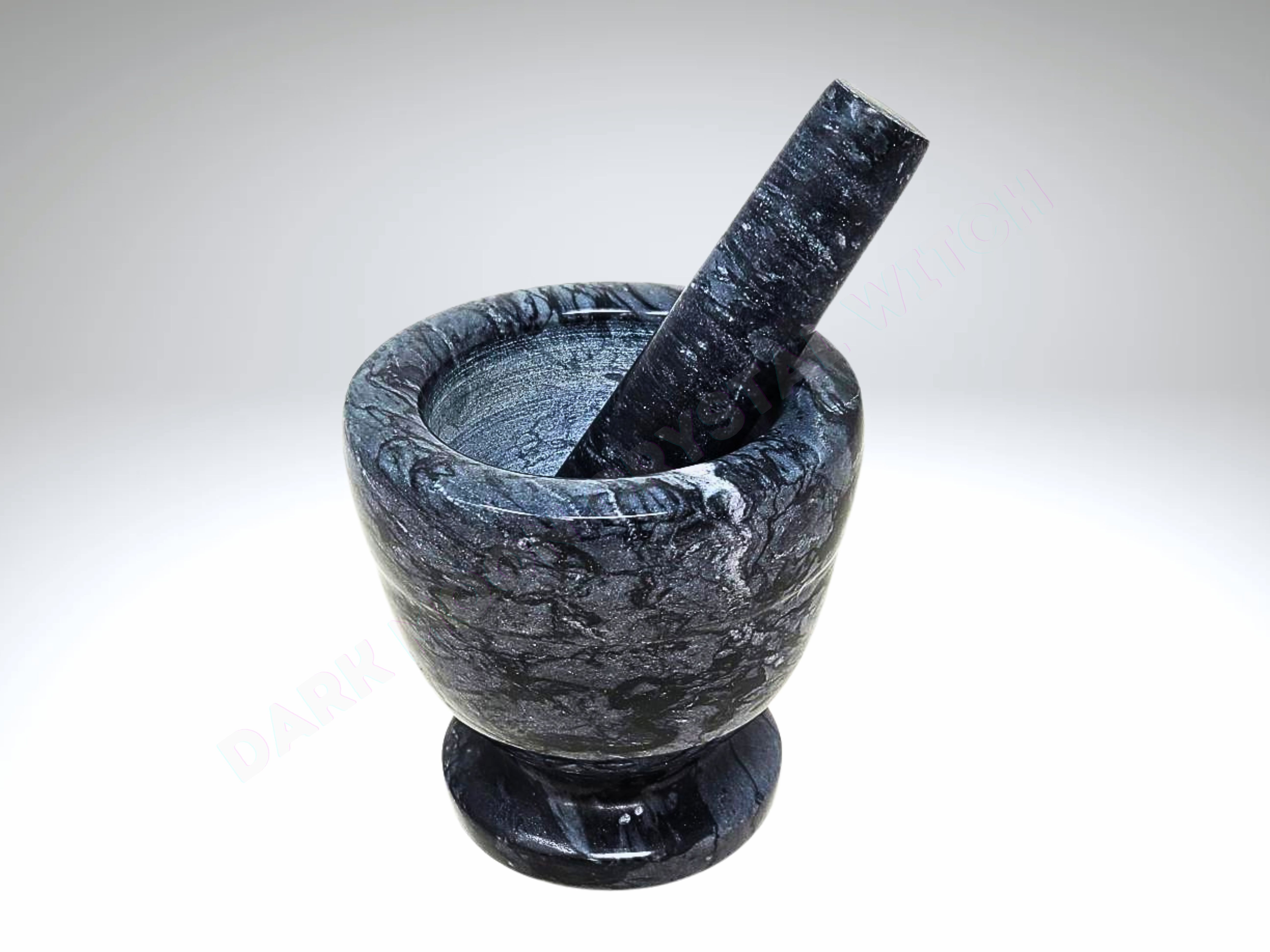 Black Marble Mortar and Pestle Set 4"
