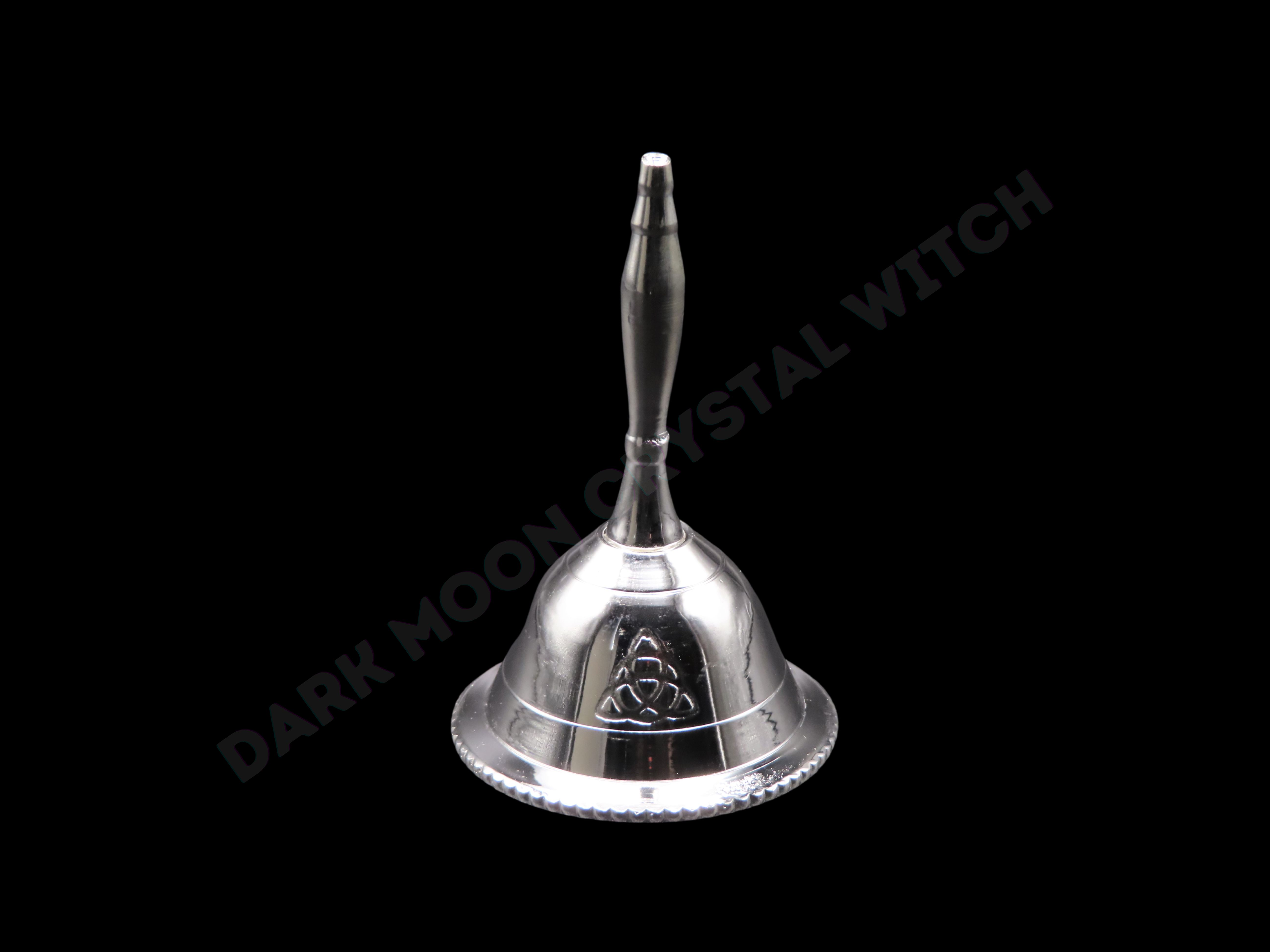 Silver Plated Altar Bell (Pentacle, Triple Moon, or Triquetra)