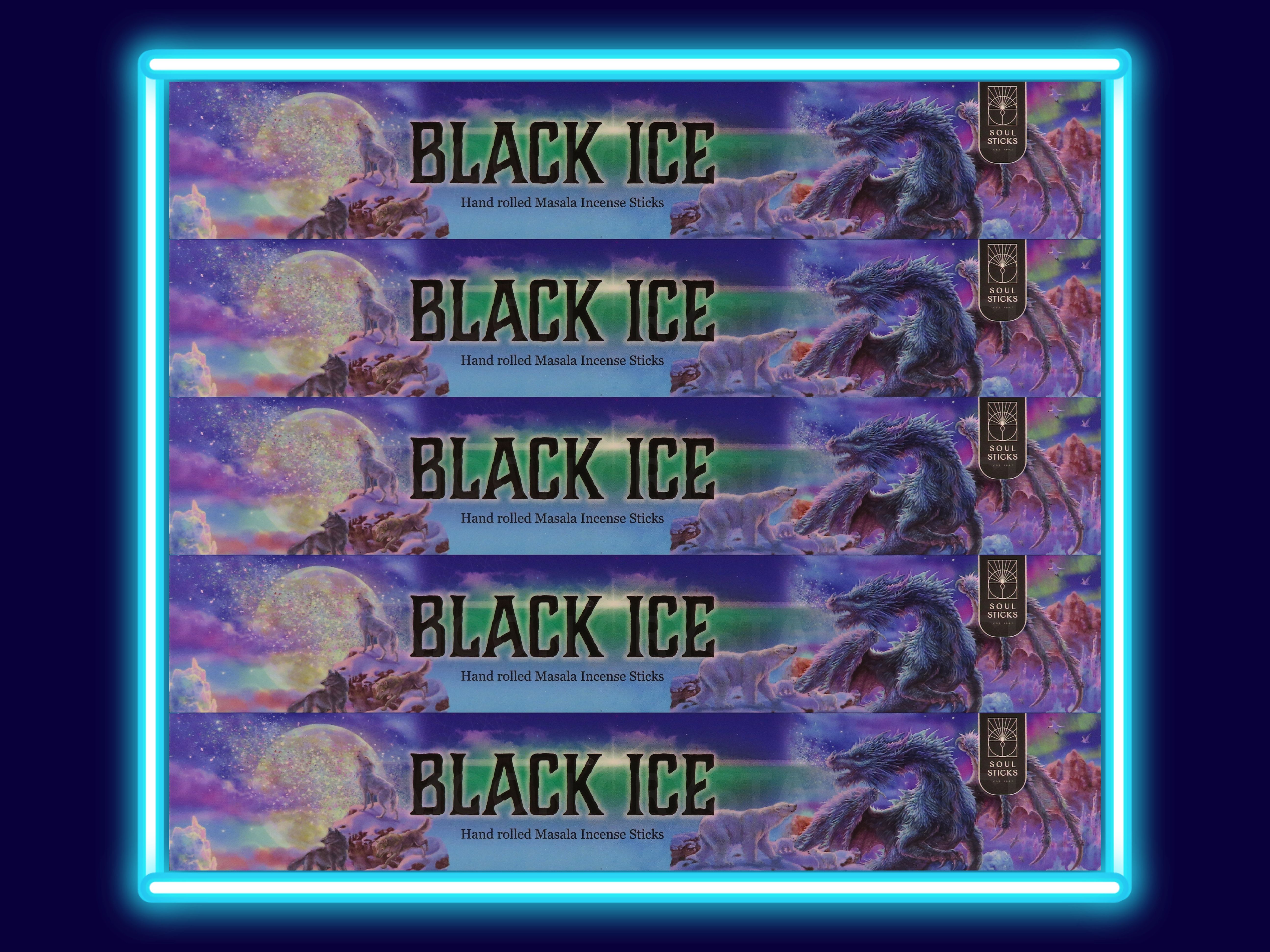 Black Ice Incense Sticks (15 gram pack)