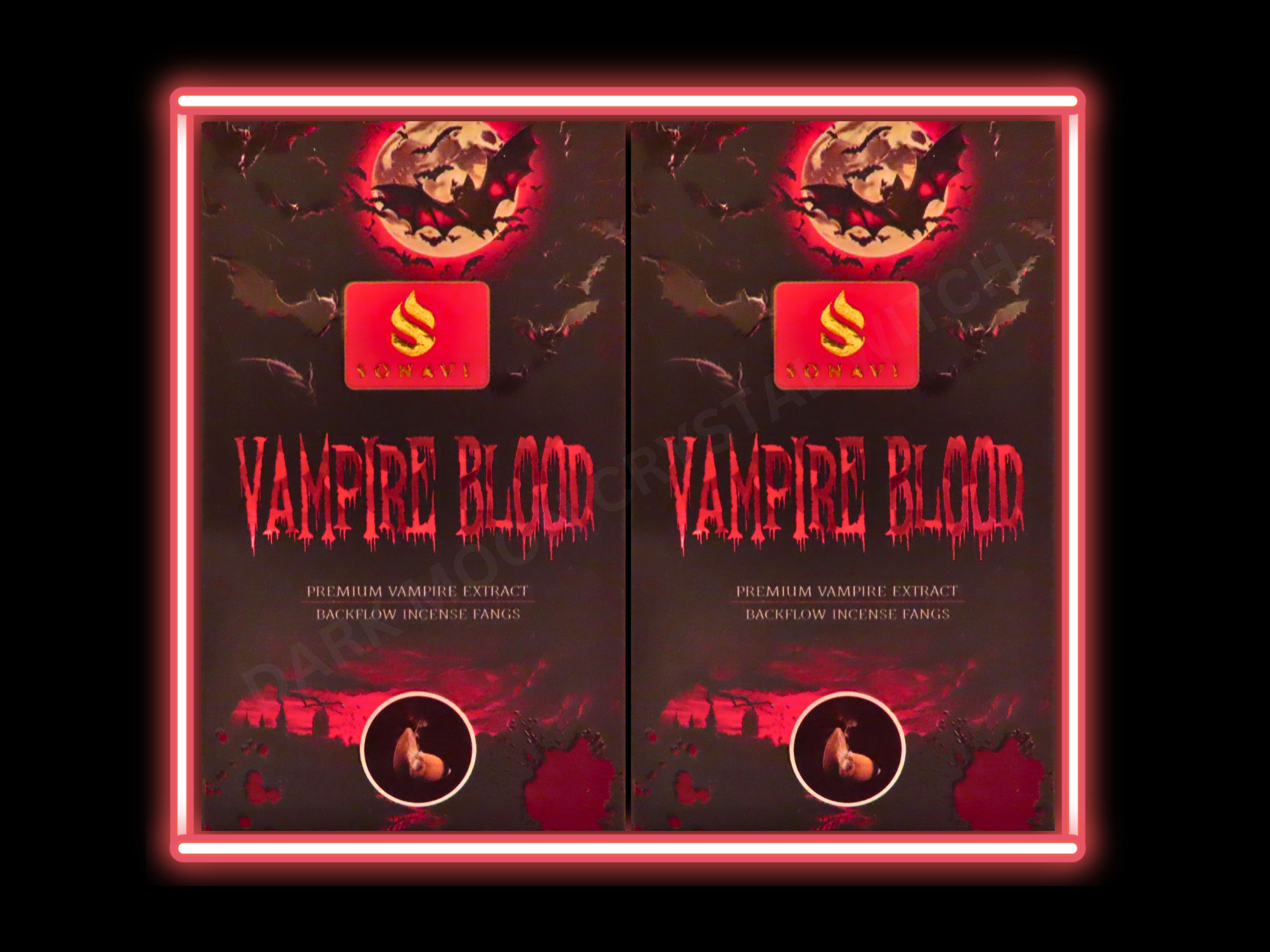 Vampire Blood Backflow Incense Fangs (10 Backflow Cones Per Pack)