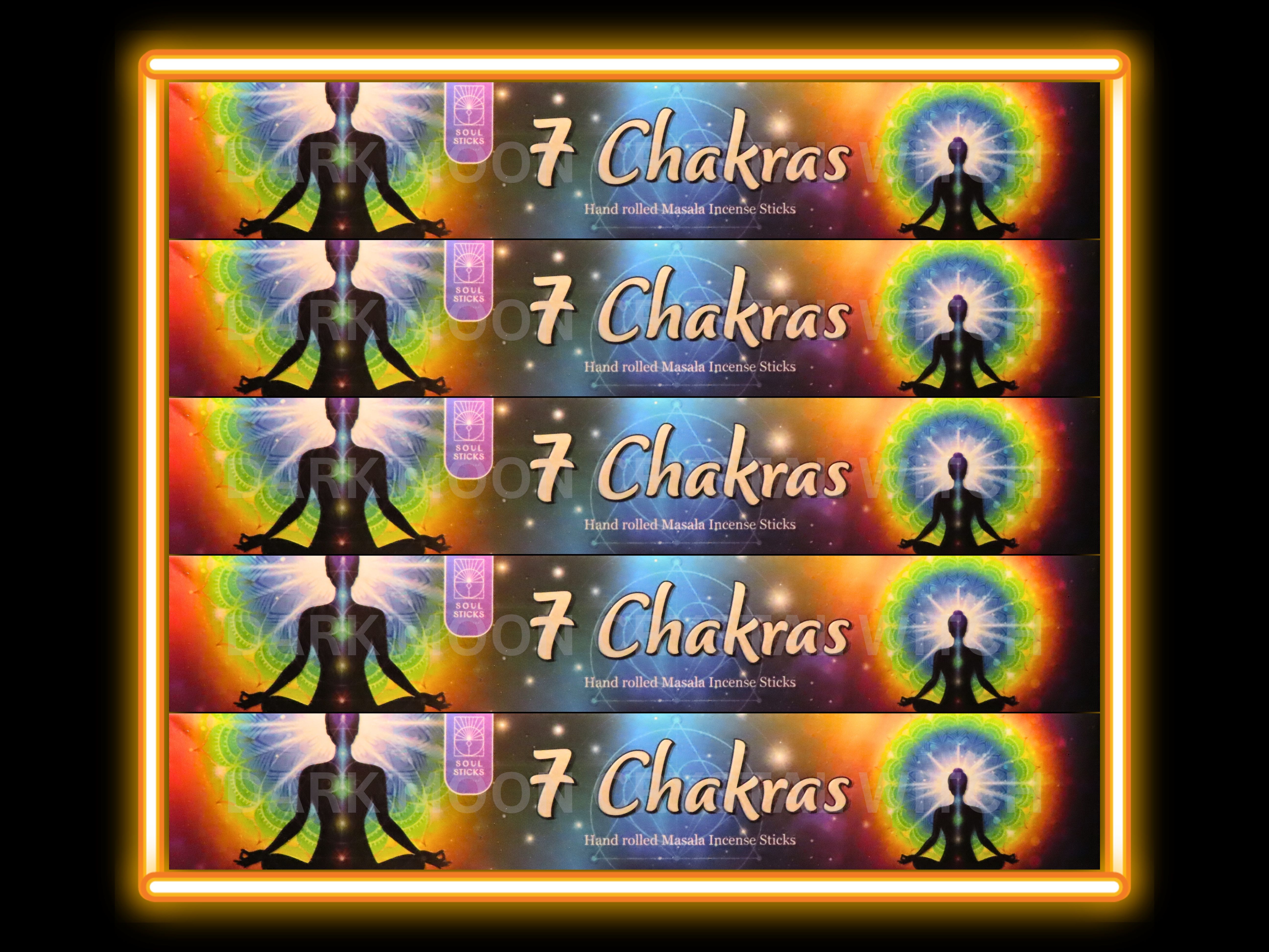 7 Chakras Incense Sticks (15 Gram Pack)