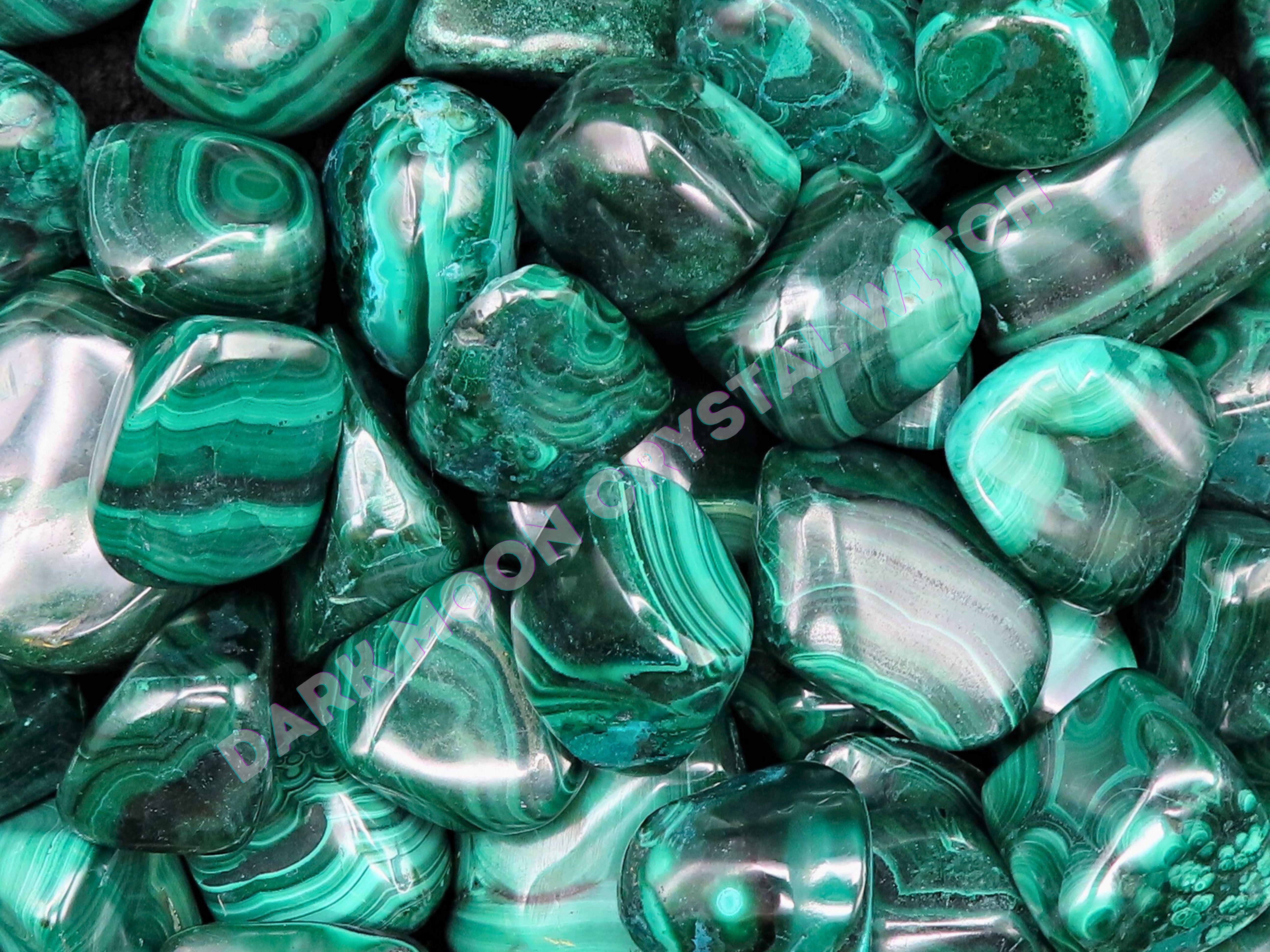 Malachite (3 Stones), Stone of Balance, Manifestation & Intention