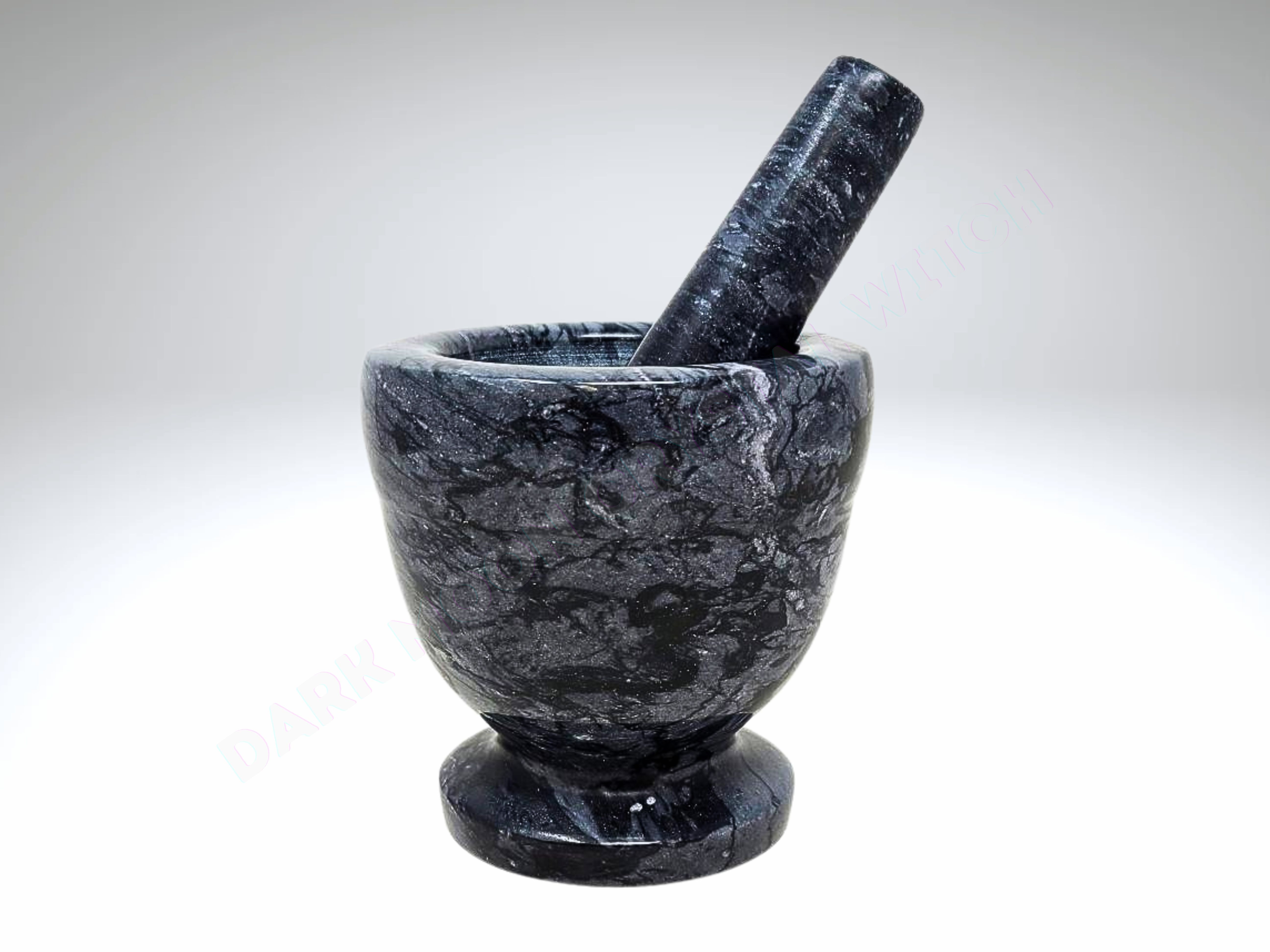 Black Marble Mortar and Pestle Set 4"