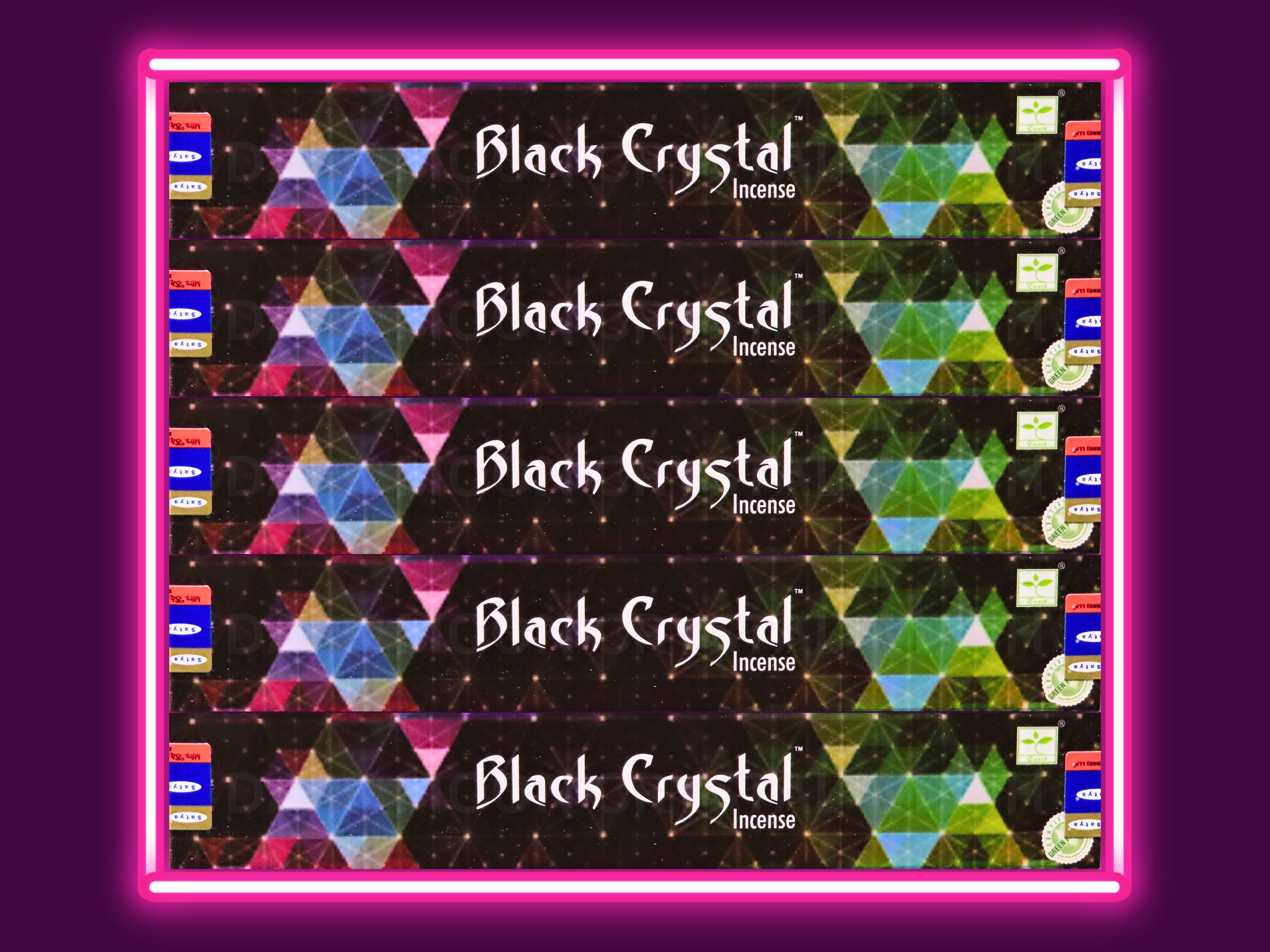 Black Crystal Incense Sticks (15 gram pack)