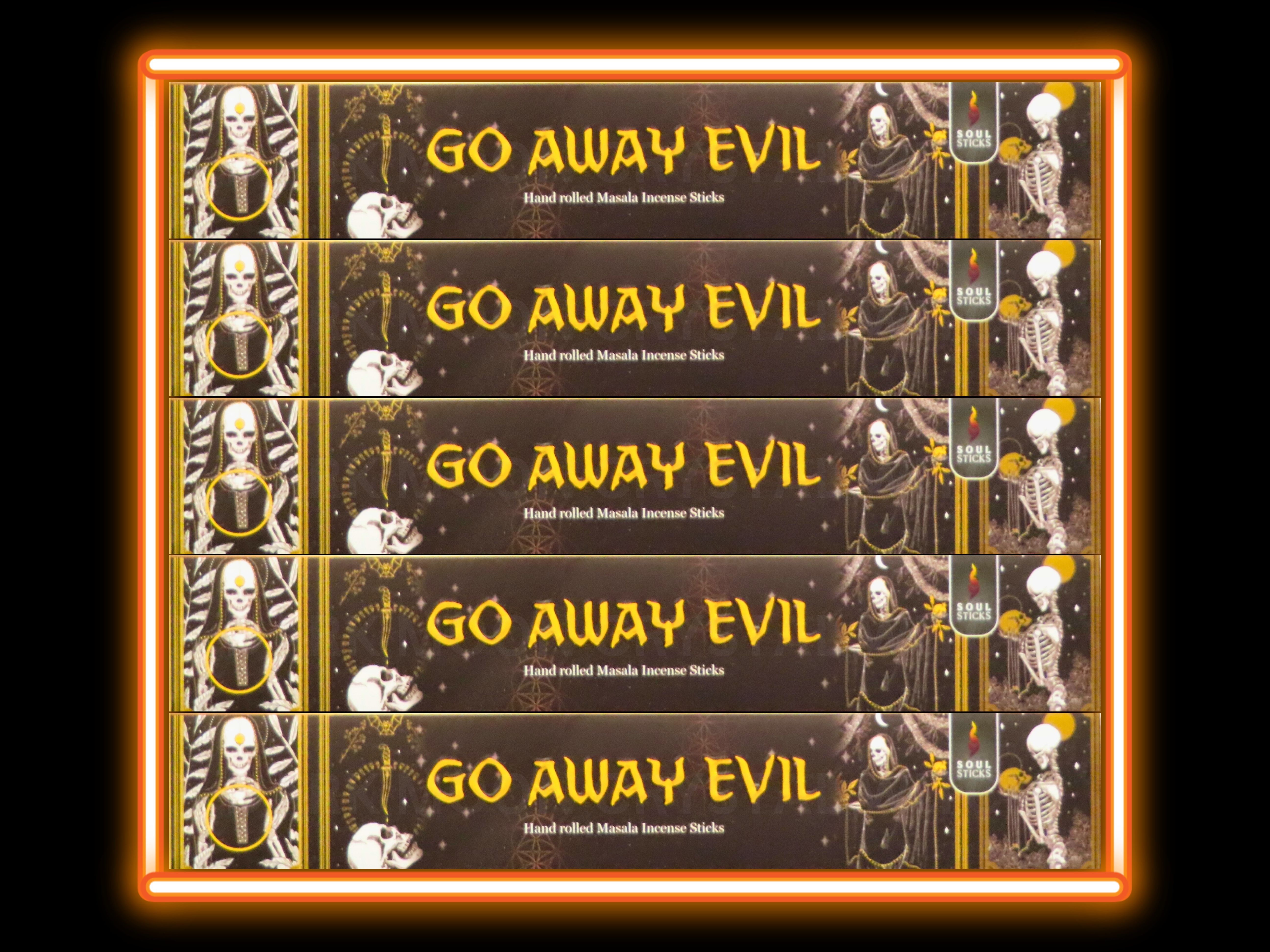 Go Away Evil Incense Sticks (15 gram pack)