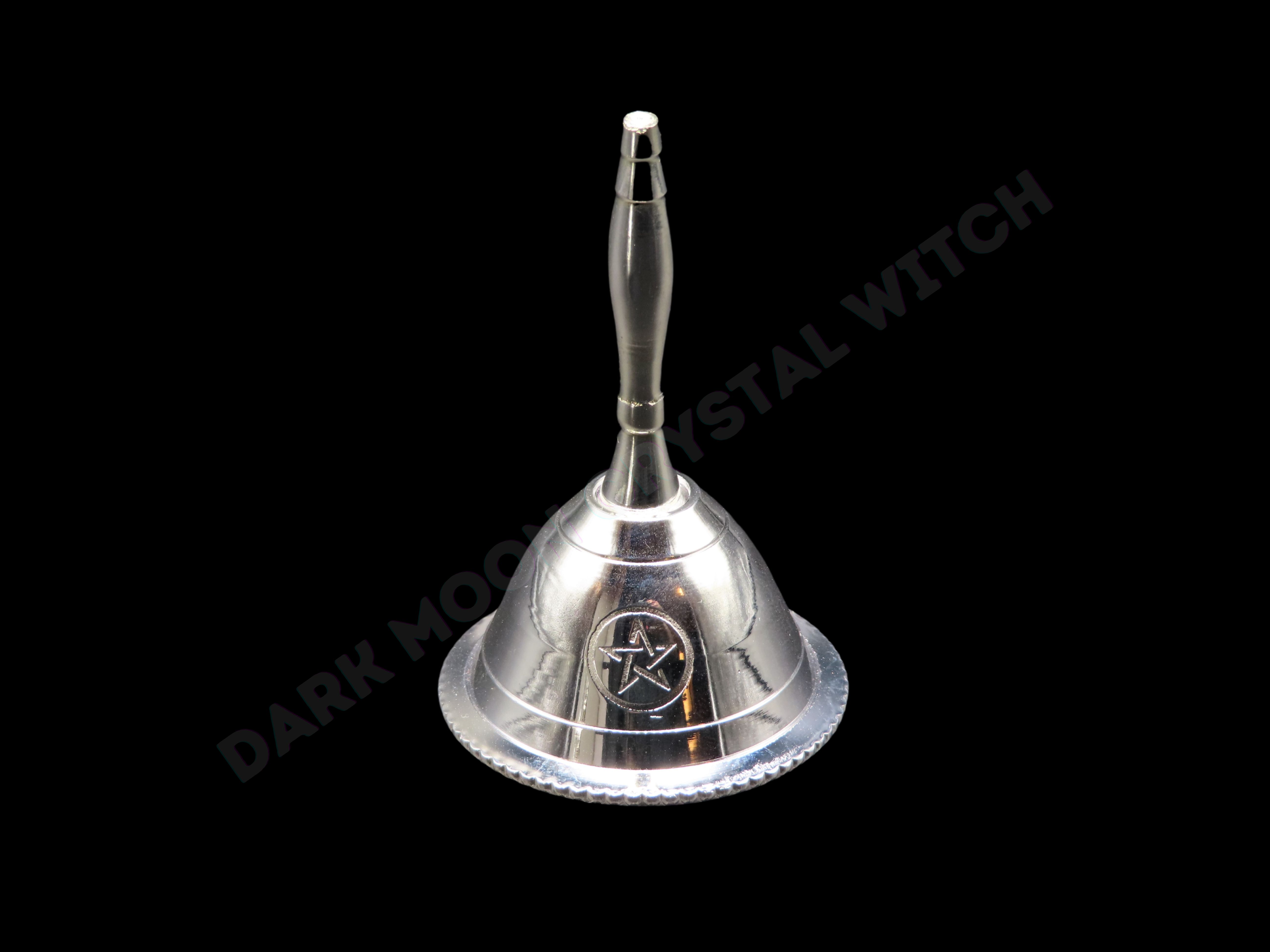 Silver Plated Altar Bell (Pentacle, Triple Moon, or Triquetra)